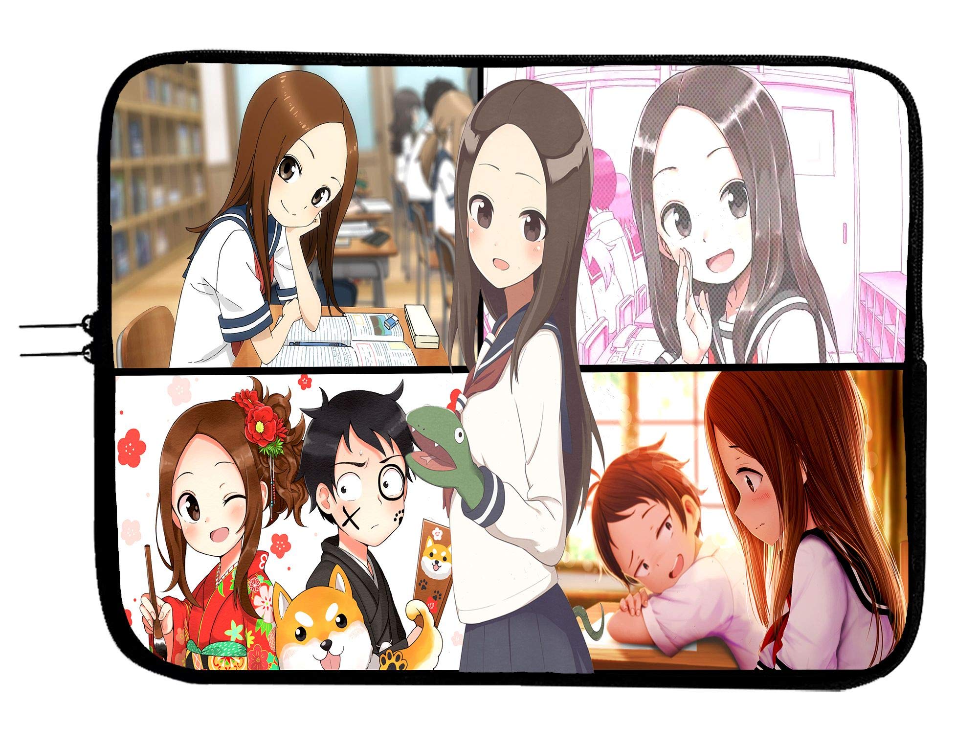 Brand4 KARAKAI JOUZU NO Takagi-SAN Anime Manga Laptop Sleeve Case - Waterproof Neoprene Protective Cover for 13-13.3 Inch Laptop/Tablet - Perfect for School, Work & Travel Accessories