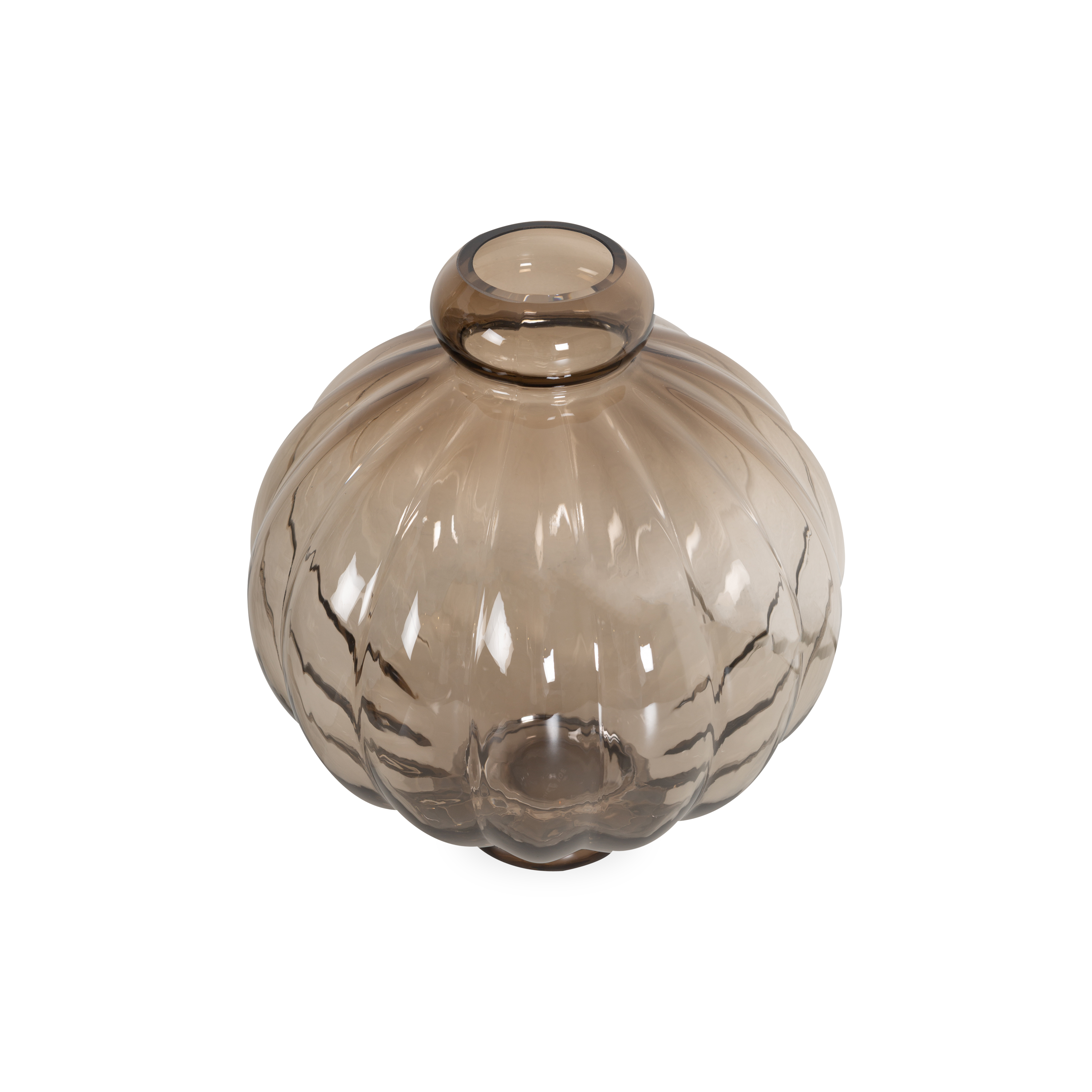Glass Smoke Balloon Vase - Elegant Decorative Centerpiece for Weddings, Parties & Home Decor