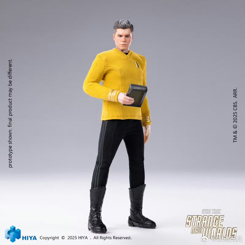 HIYA Toys 6-inch 1/12 Scale Captain Pike Action Figure - Star Trek Strange New Worlds Collectible - Perfect for Display & Sci-Fi Fans