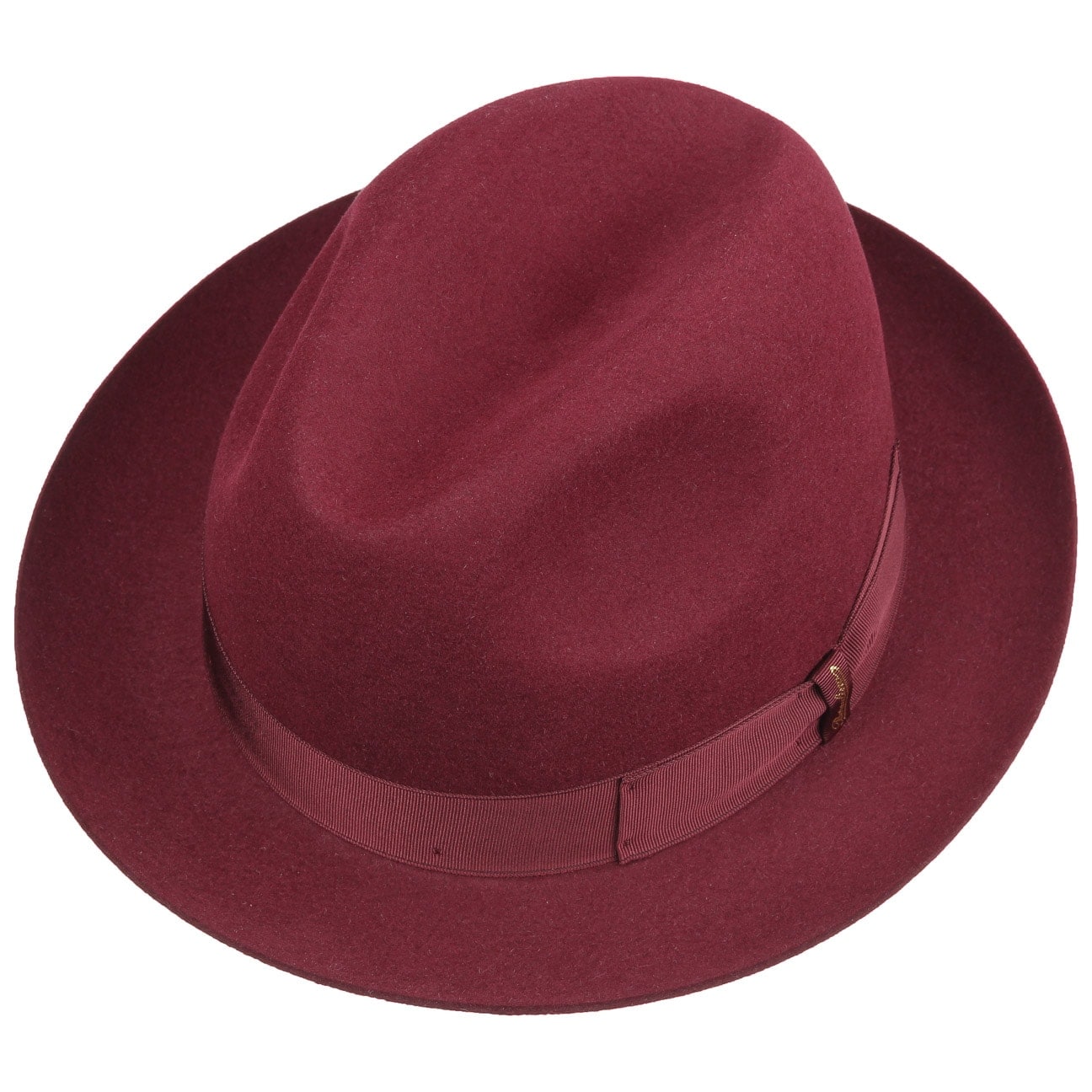 Borsalino Georgio Fur Felt Hat for Men - Classic Winter Fedora with Wide Brim - Perfect for Outdoor Events, Weddings & Cold Weather Fashion