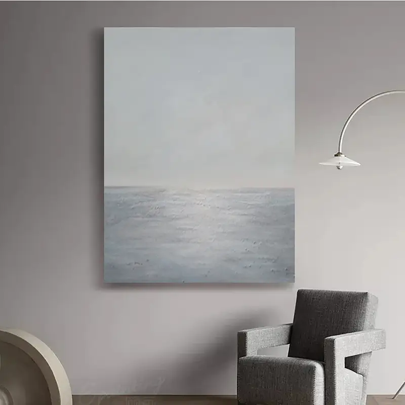Ocean and Sky Painting - Handmade Wall Art #OS025 for Home Decor, Living Room, Bedroom & Office
