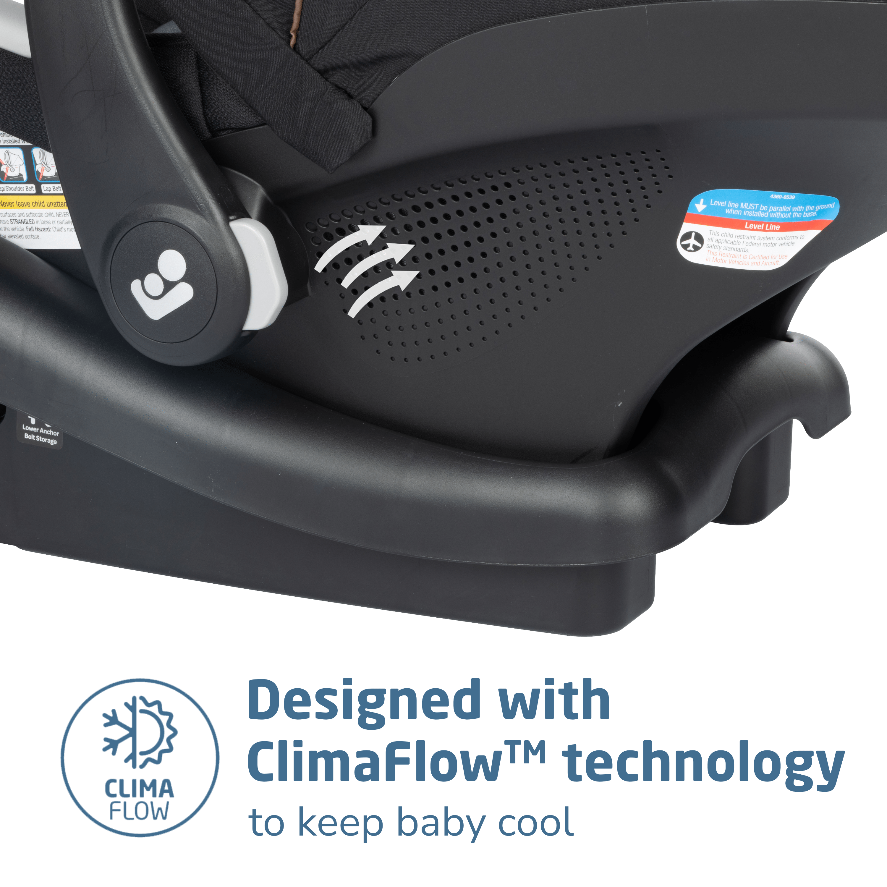Maxi Cosi Mico Luxe Infant Car Seat with Vegan Leather Grip - Premium Baby Safety Car Seat for Newborns - Perfect for Travel, Shopping & Family Outings