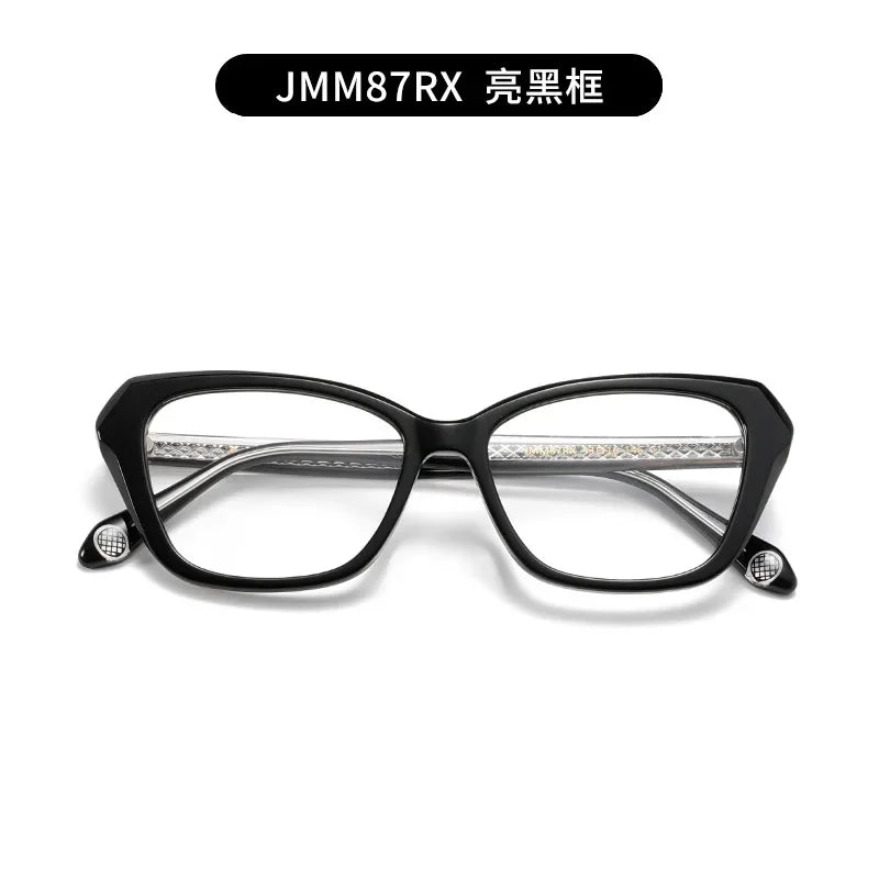 Stylish Aror Unisex Full Rim Square Cat Eye Acetate Eyeglasses Frame 49871 - Perfect for Reading, Fashion Accessory & Everyday Wear
