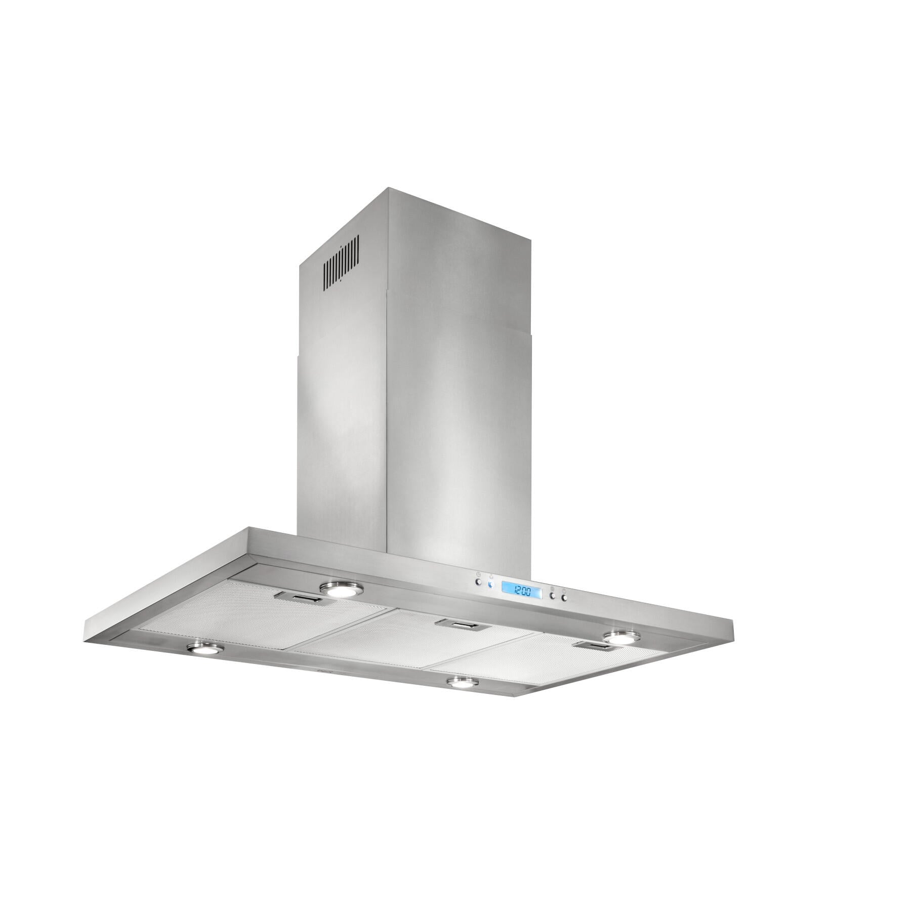 IBF4I36SB 36 Inch 400 CFM Stainless Steel Island Range Hood - Best Commercial Grade Kitchen Ventilation for Home Chefs & Restaurants