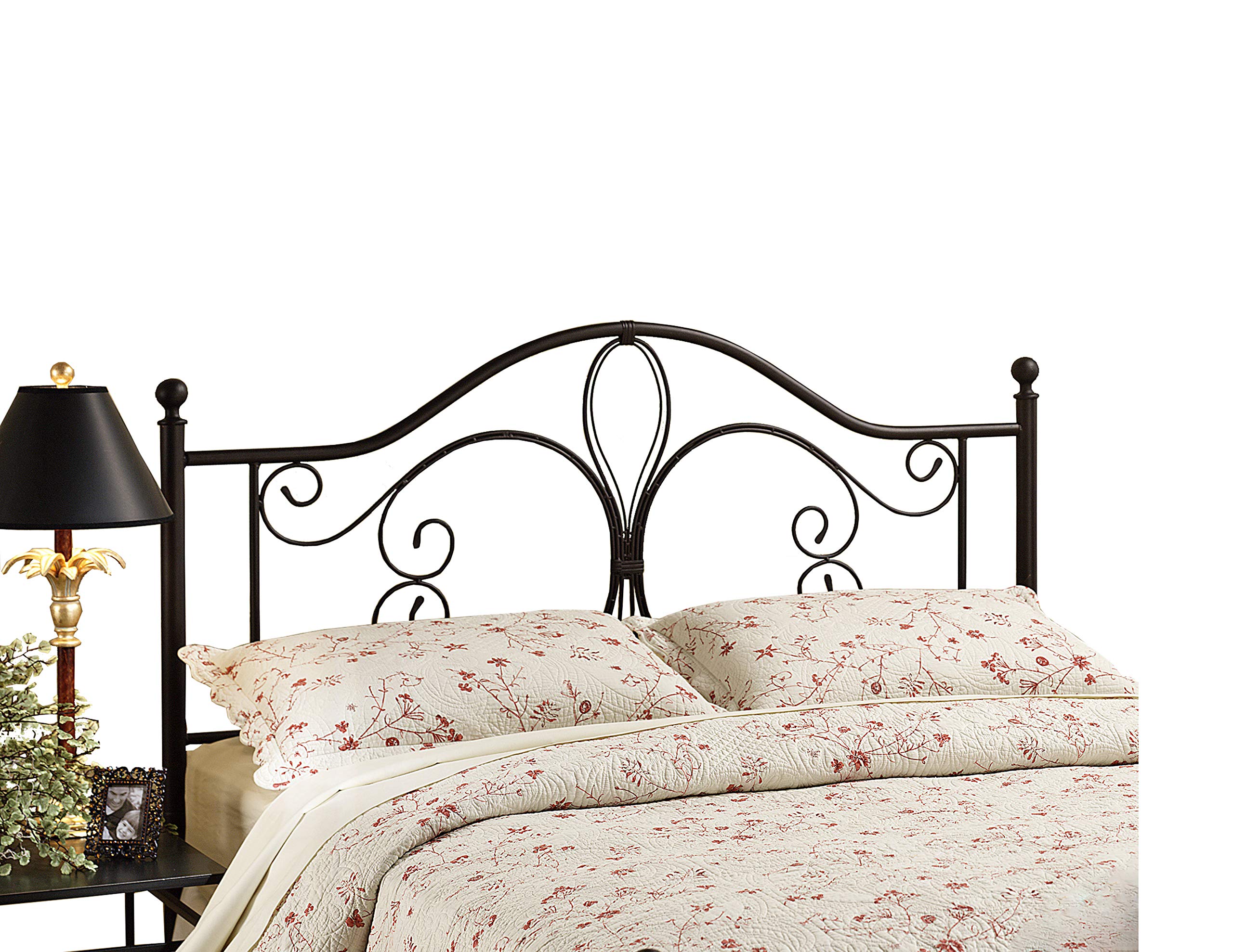 Hillsdale Milwaukee Full/Queen Bed Frame with Headboard in Antique Brown - Elegant Bedroom Furniture for Master Suite & Guest Room Decor