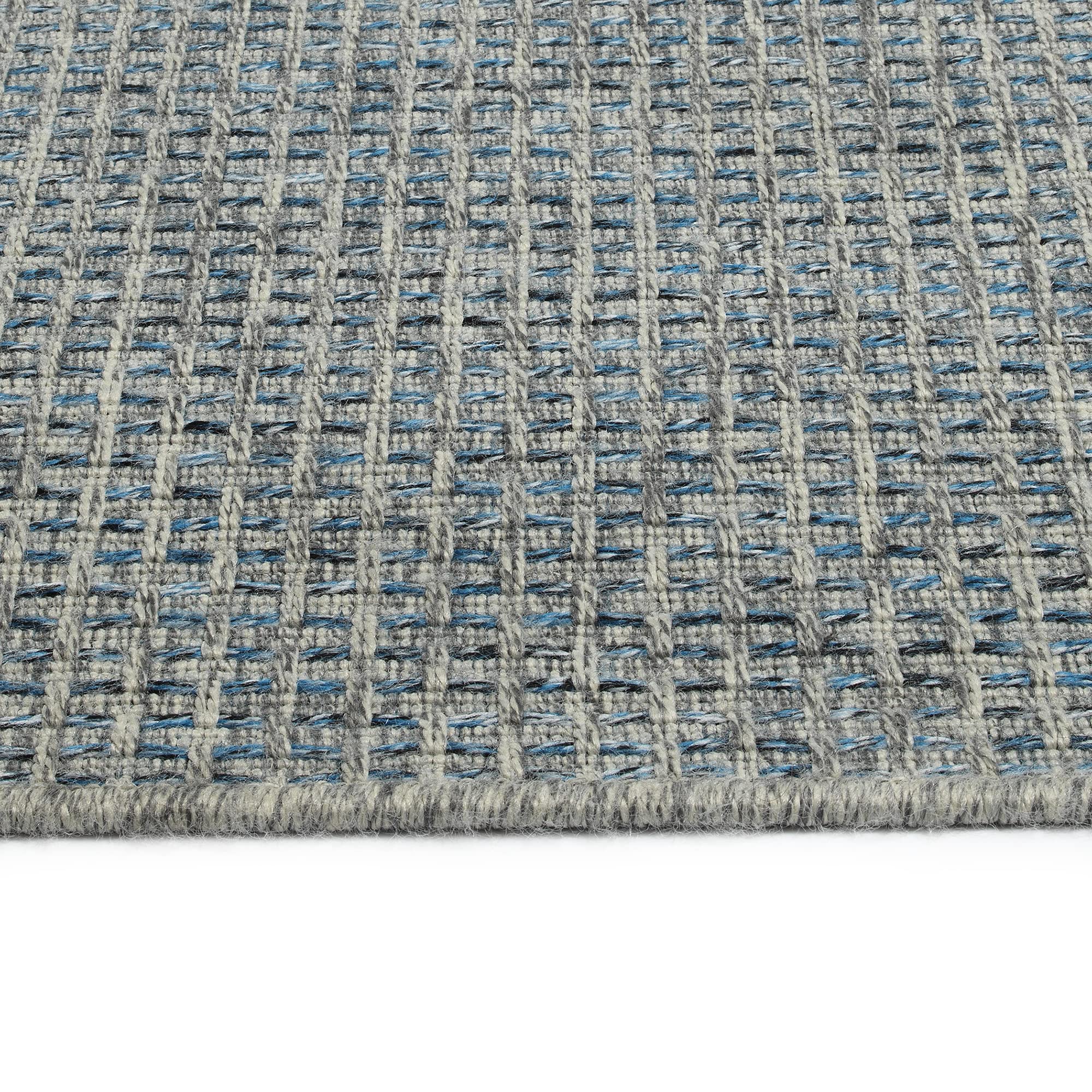 Kaleen Rugs Bacalar Collection Blue 4' x 6' Rectangle Area Rug - Soft Modern Boho Rug for Living Room, Bedroom & Office Decor