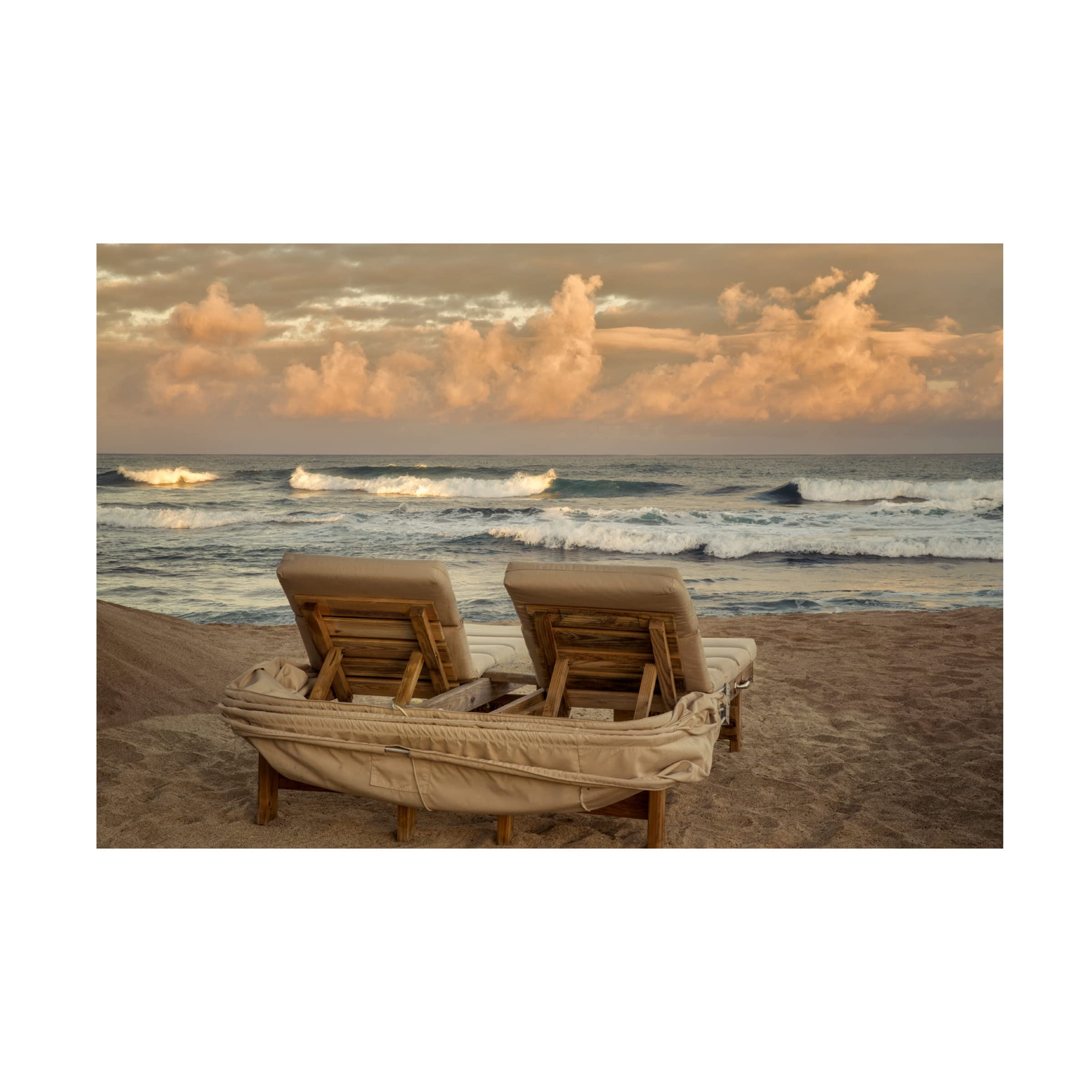Dennis Frates 'Beach Chair 10' Canvas Wall Art Print - Coastal Decor, Modern Home & Office Wall Decor - Perfect for Living Room, Bedroom, Beach House
