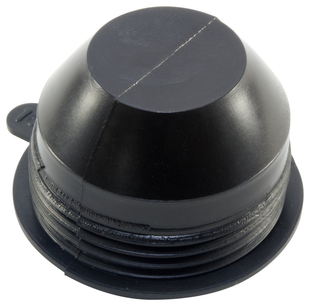Caplugs ZETV5Q1 Black PVC Plastic Flexible Vinyl Thread Protector - 1/2
