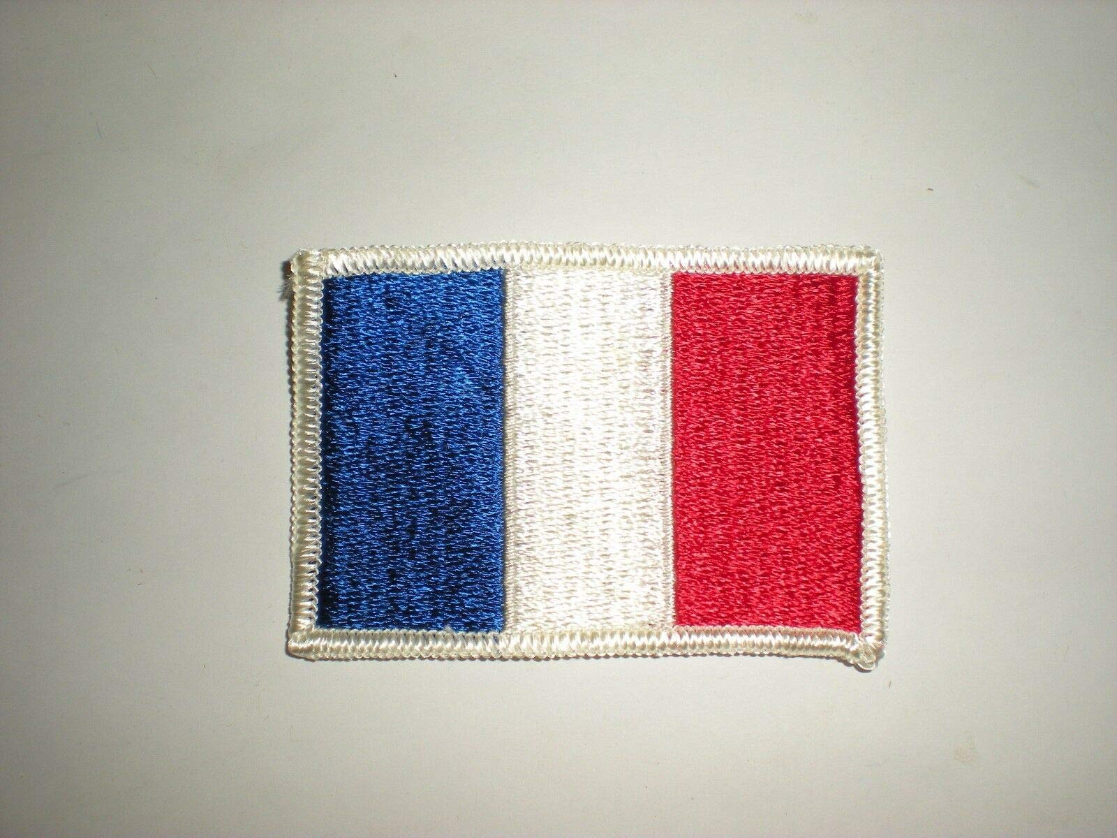 Custom Embroidered Iron-On Patch - France National Flag Badge for Jackets, Bags & Hats - Washable Sew-On Applique for Men & Women - Perfect for DIY Crafts, Backpacks & Denim Customization