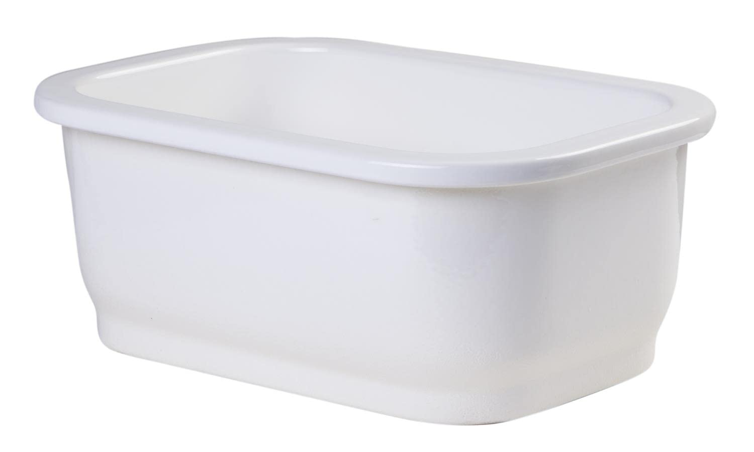 ALFI AB1218 Stainless Steel Kitchen Sink with Drainboard - White Undermount Sink for Modern Kitchens | Perfect for Home Renovation & Chef Cooking Spaces