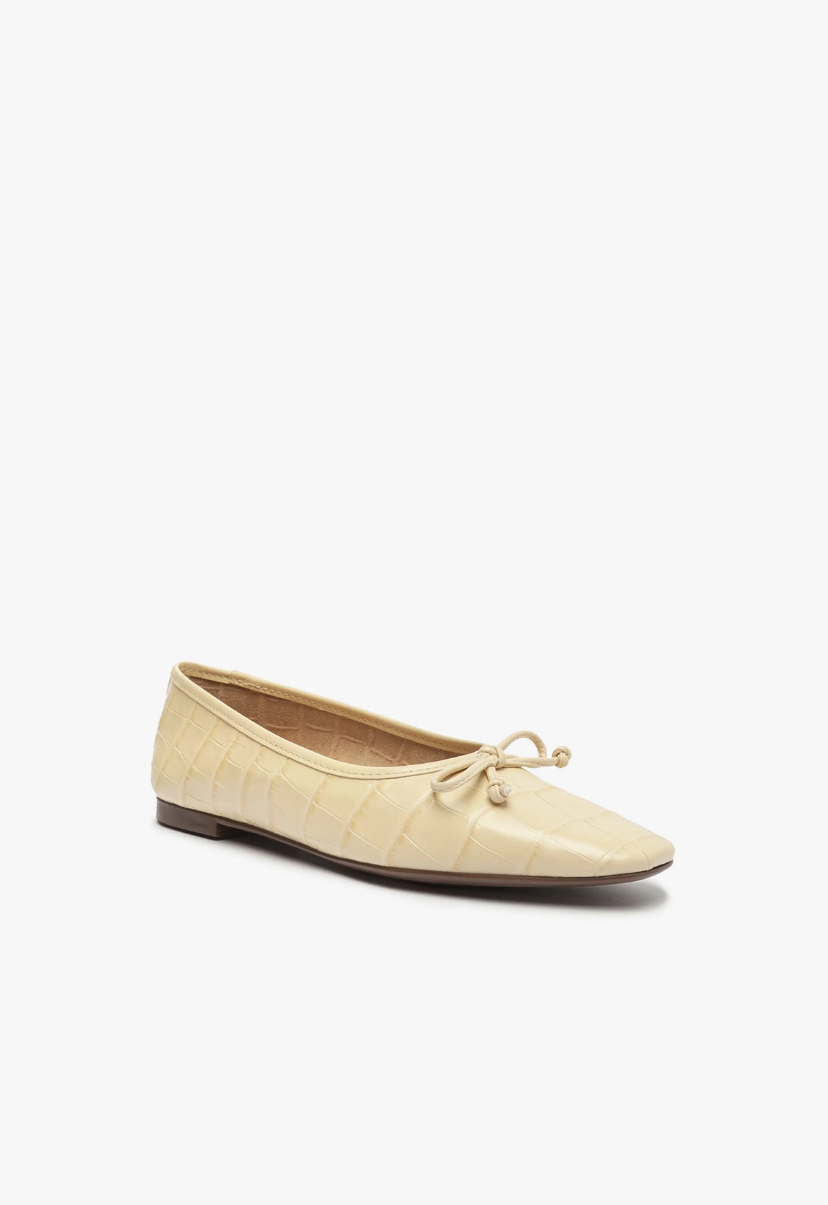 Arissa Genuine Leather Flat Shoes for Women - Crocodile Embossed Comfortable Slip-On Loafers - Perfect for Office, Casual Wear & Travel
