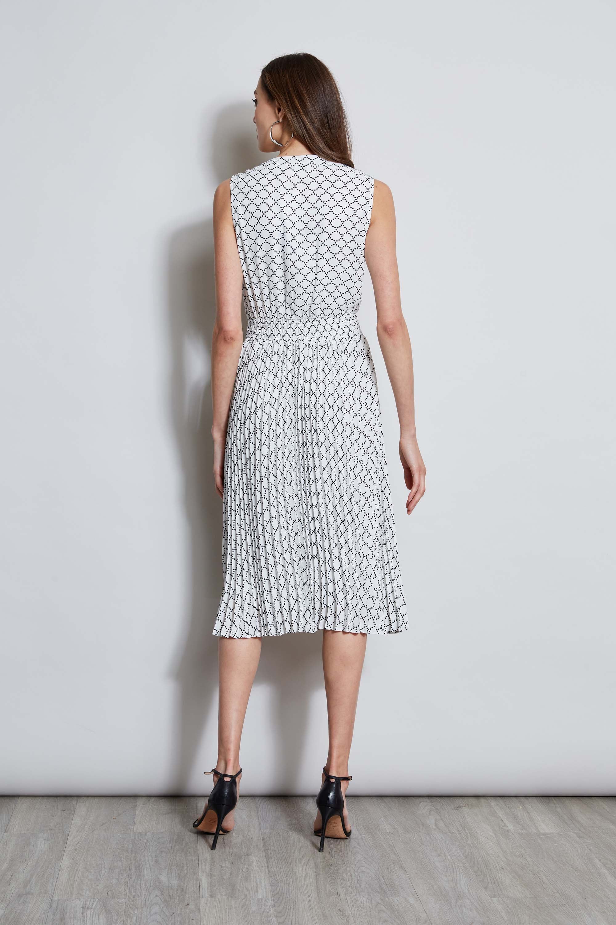 Tahari Women's Dotted Mesh Shirt Dress - Elegant Casual Wear for Office, Date Night & Summer Outings