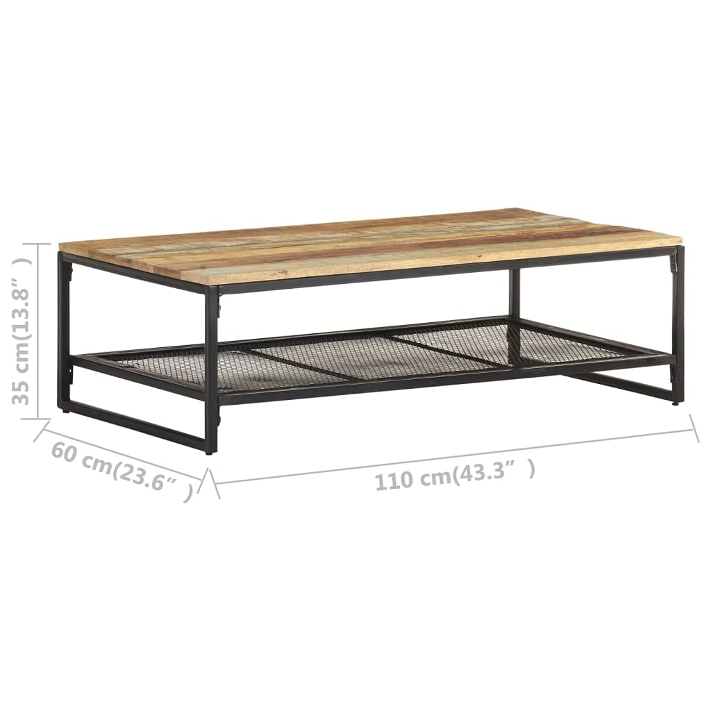 Modern Reclaimed Wood Coffee Table 43.3