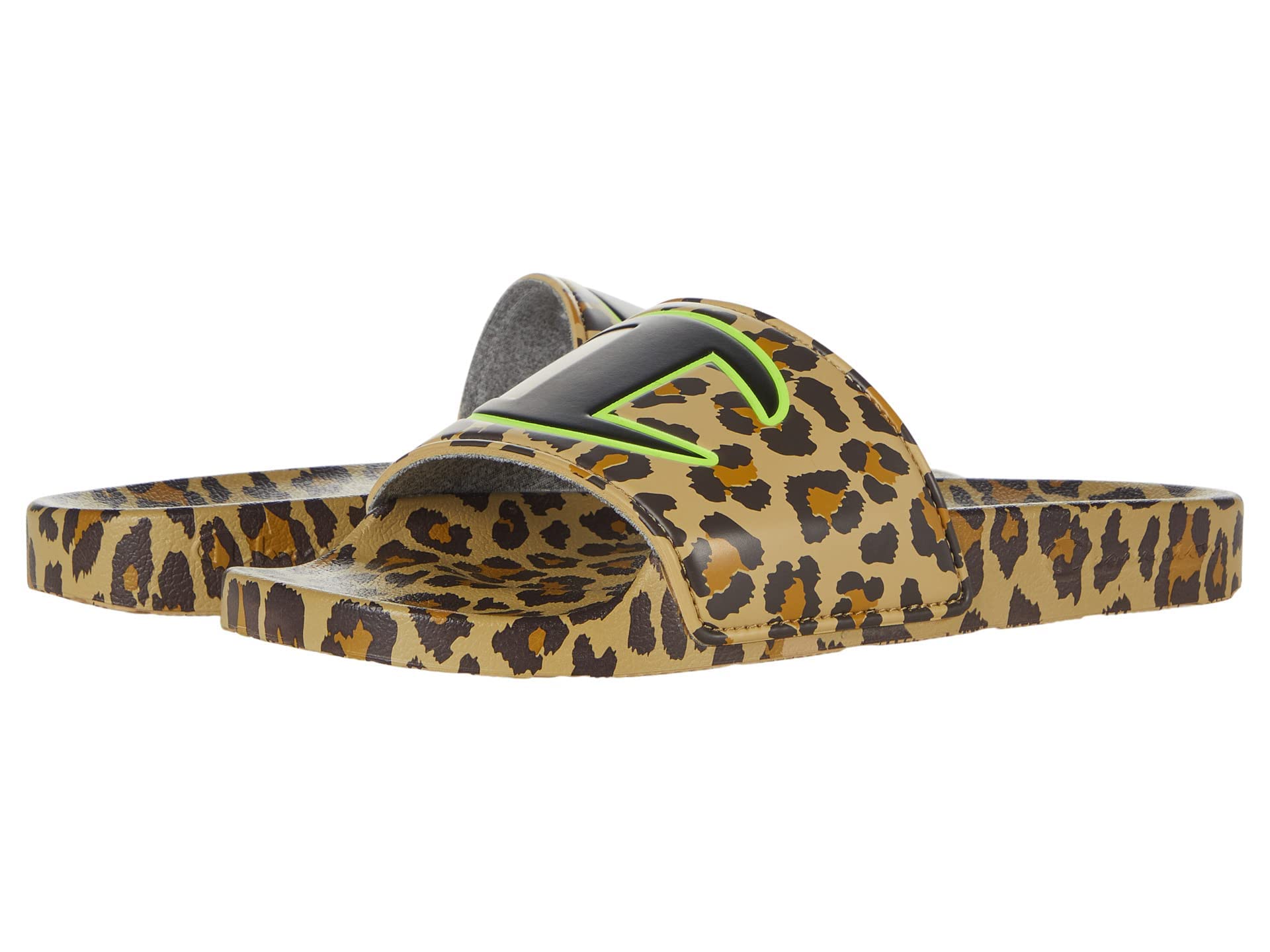Champion Ipo Cheetah Men's Running Shoes Size 9 - Black/Leopard Print Athletic Sneakers for Jogging, Gym & Casual Wear