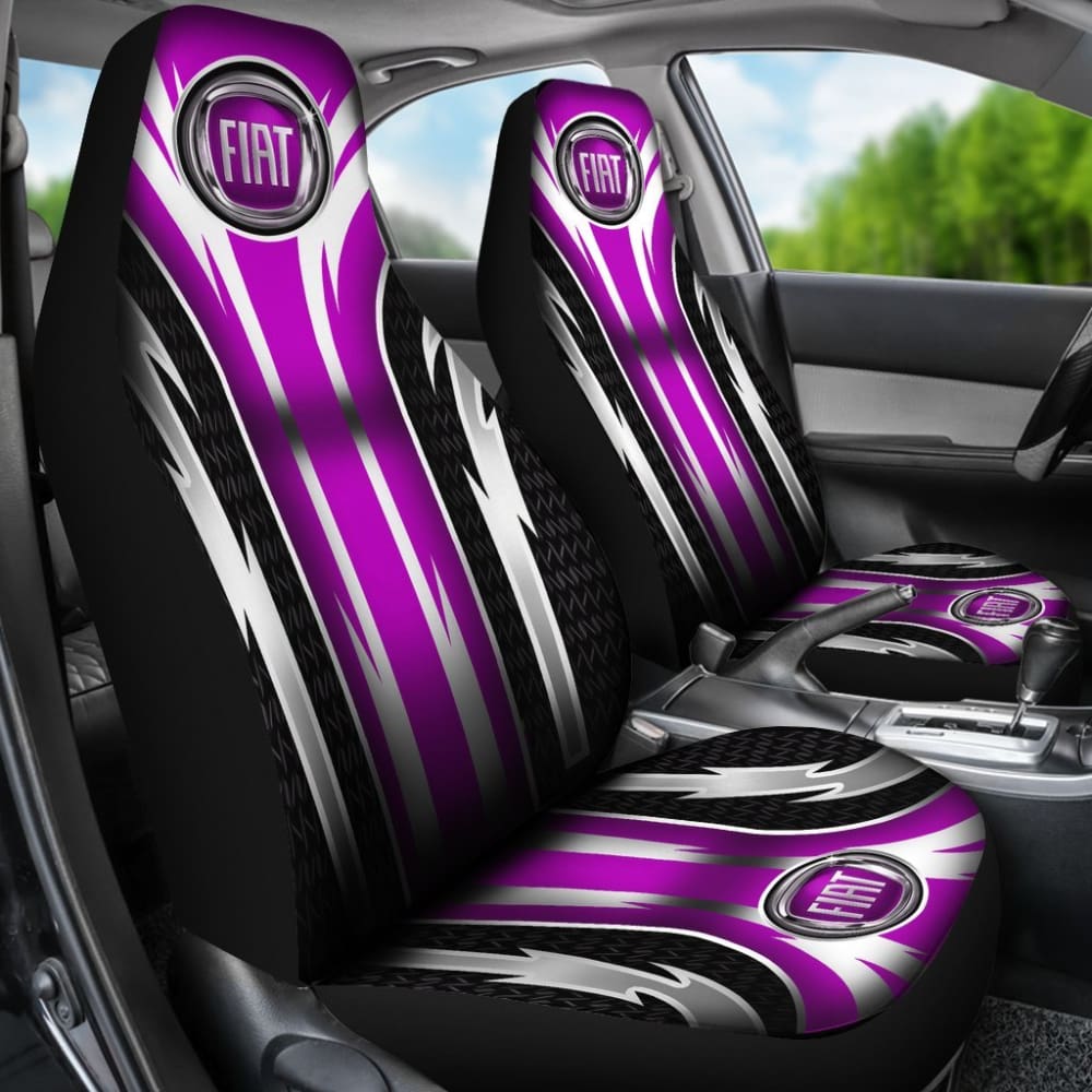 2-Piece Front Fiat Car Seat Covers - Soft Pink (Model 144627) | Universal Fit for Fiat 500, 500L | Waterproof & Anti-Slip Protection for Daily Commute, Road Trips & Car Interior Upgrade