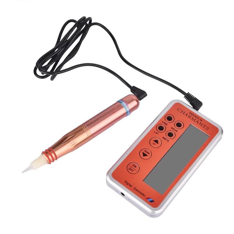 Professional Digital Charmant II Semi-Permanent Makeup Machine for Eyebrow Tattooing - Perfect for Microblading, Ombre Brows & Permanent Cosmetics Studio Use
