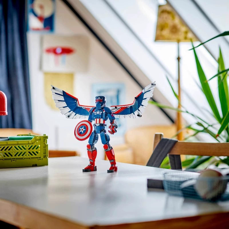 359-Piece Captain America Building Blocks Set - Superhero Construction Toy for Kids, Marvel Avengers Gift for Boys & Girls - Creative Play, Birthday Party Favors, STEM Learning Activity