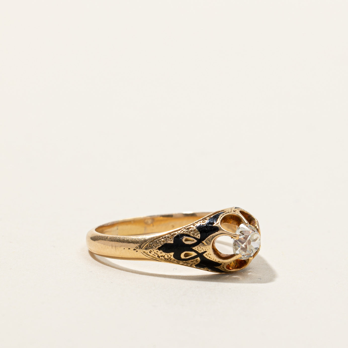 Antique Diamond Ring 0.36ct Size 7.5 - Vintage Engagement Ring for Women - Perfect for Wedding, Proposal & Anniversary Gifts