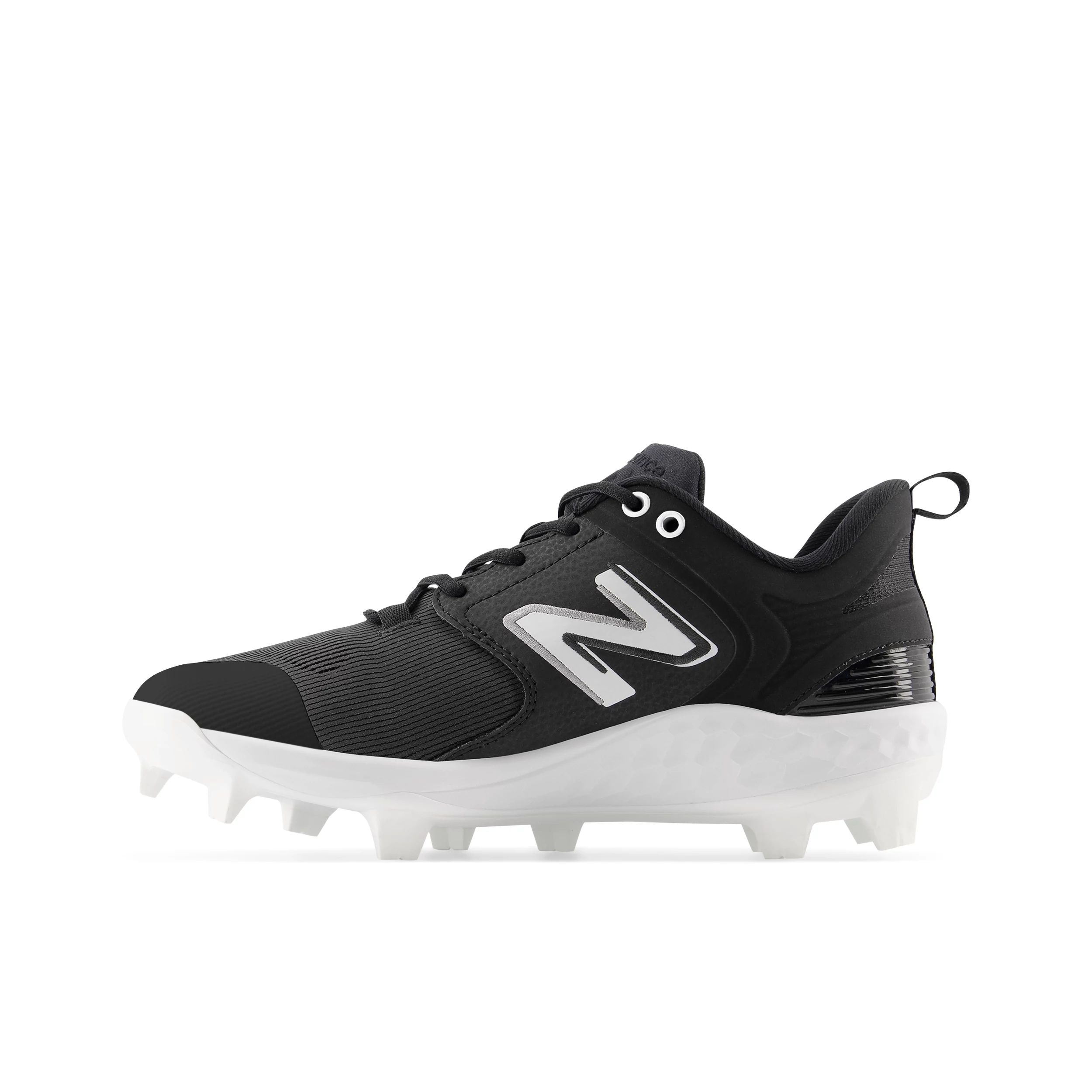 New Balance Fresh Foam 3000v6 Men's Soccer Cleats - Black/White Low TPU for Artificial Turf - Lightweight Football Shoes for Training & Matches