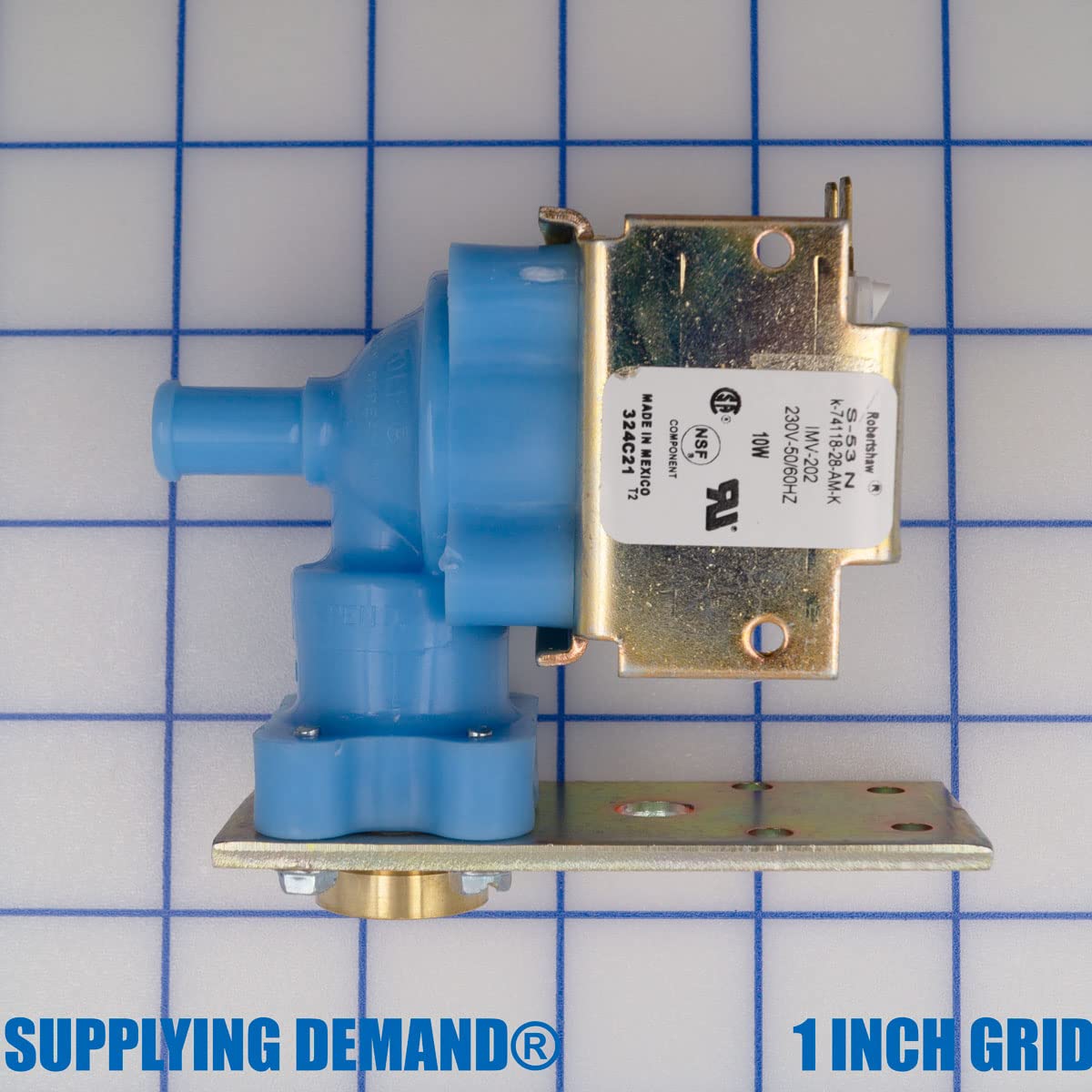 Original OEM 12-3124-02 Ice Maker Water Inlet Valve Replacement Part - Compatible with Refrigerators & Freezers for Home, Office, and Commercial Use