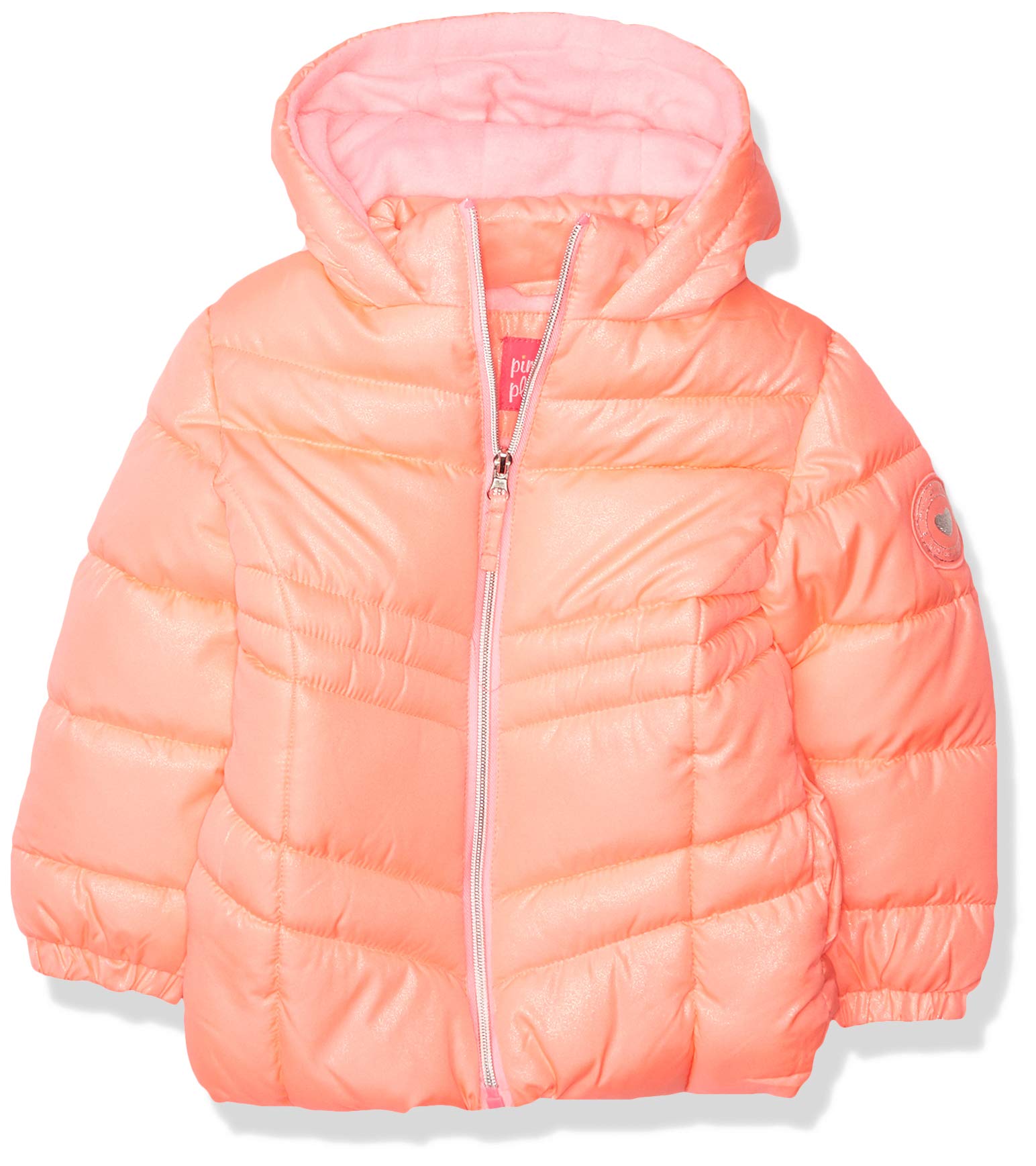 Pink Platinum Girls' Puffer Jacket - Winter Warm Coat for Kids, Lightweight Waterproof Outerwear for School & Outdoor Activities