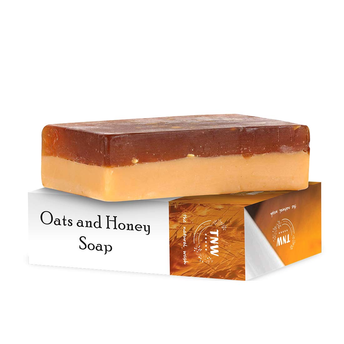 TNW The Natural Wash Handmade Oats & Honey Moisturizing Soap Bar - 100g for Dry & Combination Skin | Paraben-Free, Sulfate-Free, Silicone-Free | Gentle Facial & Body Cleanser for Daily Skincare Routine | Perfect for Sensitive Skin & Natural Beauty Care