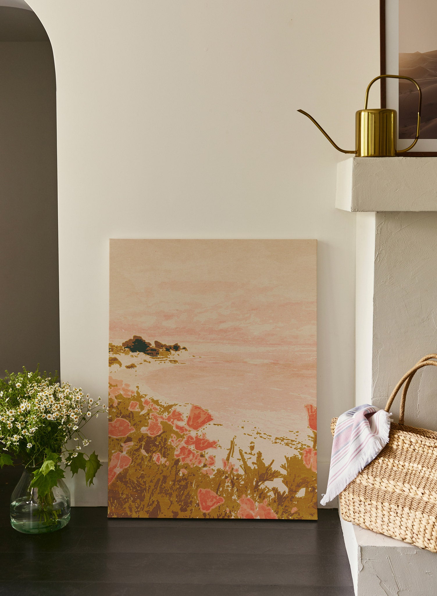 Poppy Perch Wall Poster - Vibrant Floral Art Print for Home & Office Decor - Perfect for Living Room, Bedroom, or Workspace