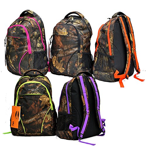 EZ Tote RealTree Camo Hunting Backpack - 5 Colors (Purple Trim) - Durable Waterproof Hunting Pack for Outdoor Adventures, Camping & Hiking
