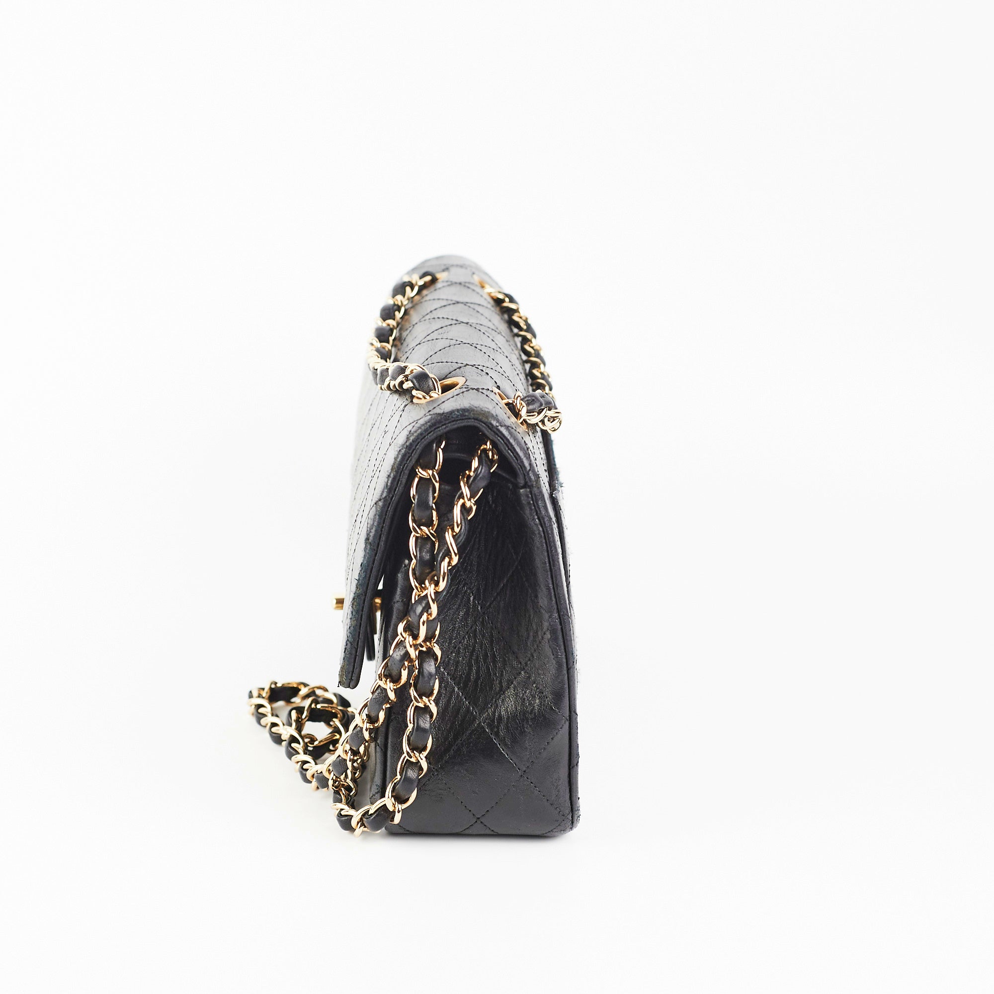 Chanel Medium Classic Flap Bag Black Lambskin Leather - Luxury Designer Handbag for Women, Perfect for Evening Events & Special Occasions