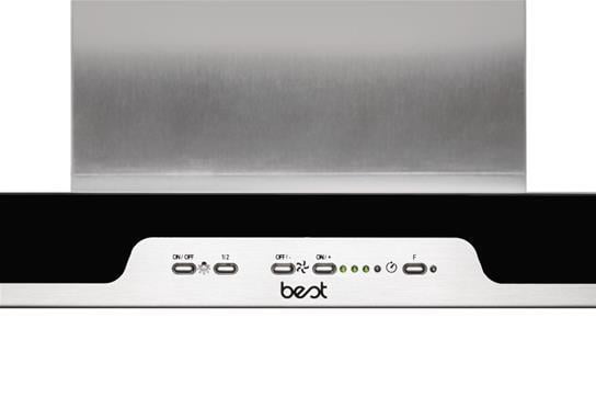 Premium WC34E90SB Stainless Steel Chimney Range Hood - 35 7/16 Inch, 300-1650 CFM with Optional Exterior/Inline Blowers | Powerful Kitchen Ventilation for Gas Stoves & Cooking Areas