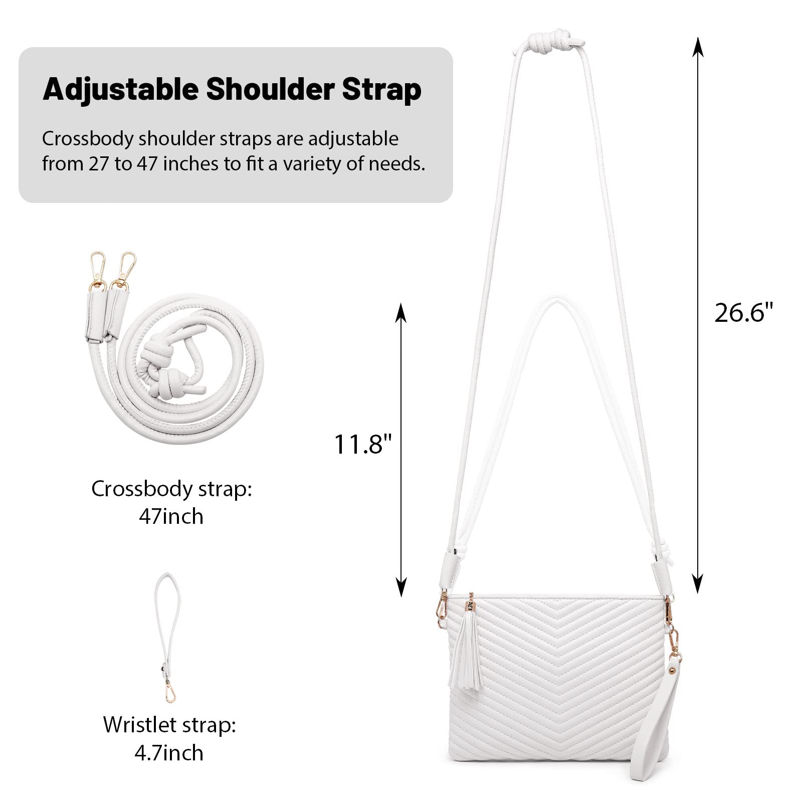 LYPULY Vegan Leather Crossbody Bag for Women - Stylish Shoulder Purse for Daily Use