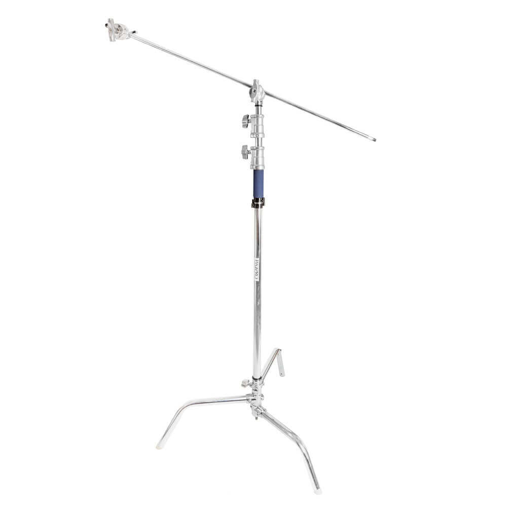 2-Pack Heavy Duty Photography C Stand with Sandbag & Air Cushion - 13ft Adjustable Boom Arm for Studio Lighting, Backdrops - Includes Protective Rolling Carry Case - Perfect for Photo Studios, YouTube Videos, Film Sets