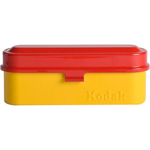 Kodak Steel 135mm Film Storage Case (Red Lid/Yellow Body) - Protect & Organize Your 35mm Film Rolls for Photography Enthusiasts & Professional Photographers