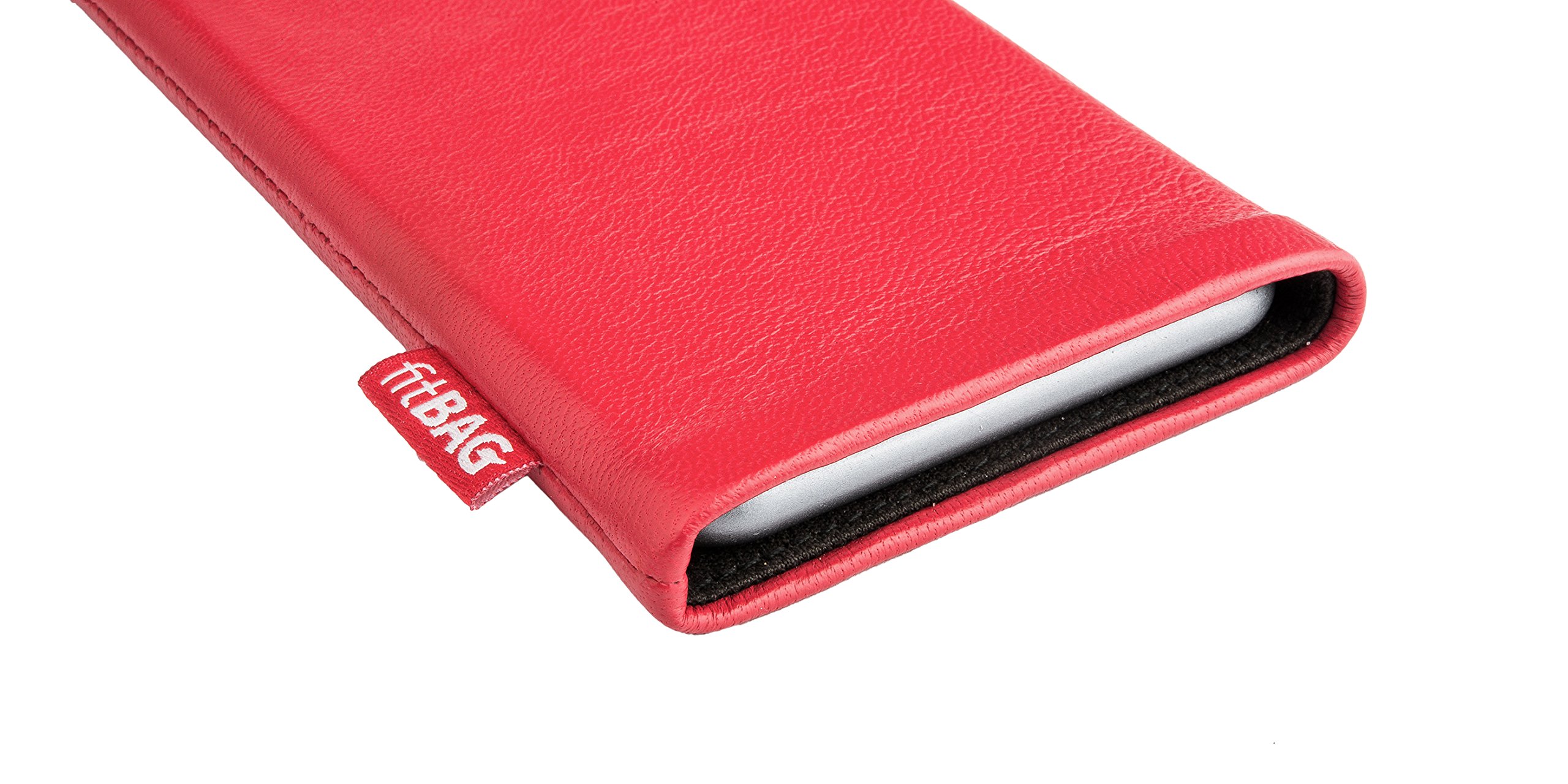 Custom Leather Sleeve for Google Pixel XL - Premium Nappa Leather with Microfiber Lining for Screen Cleaning | Perfect for Travel & Daily Use