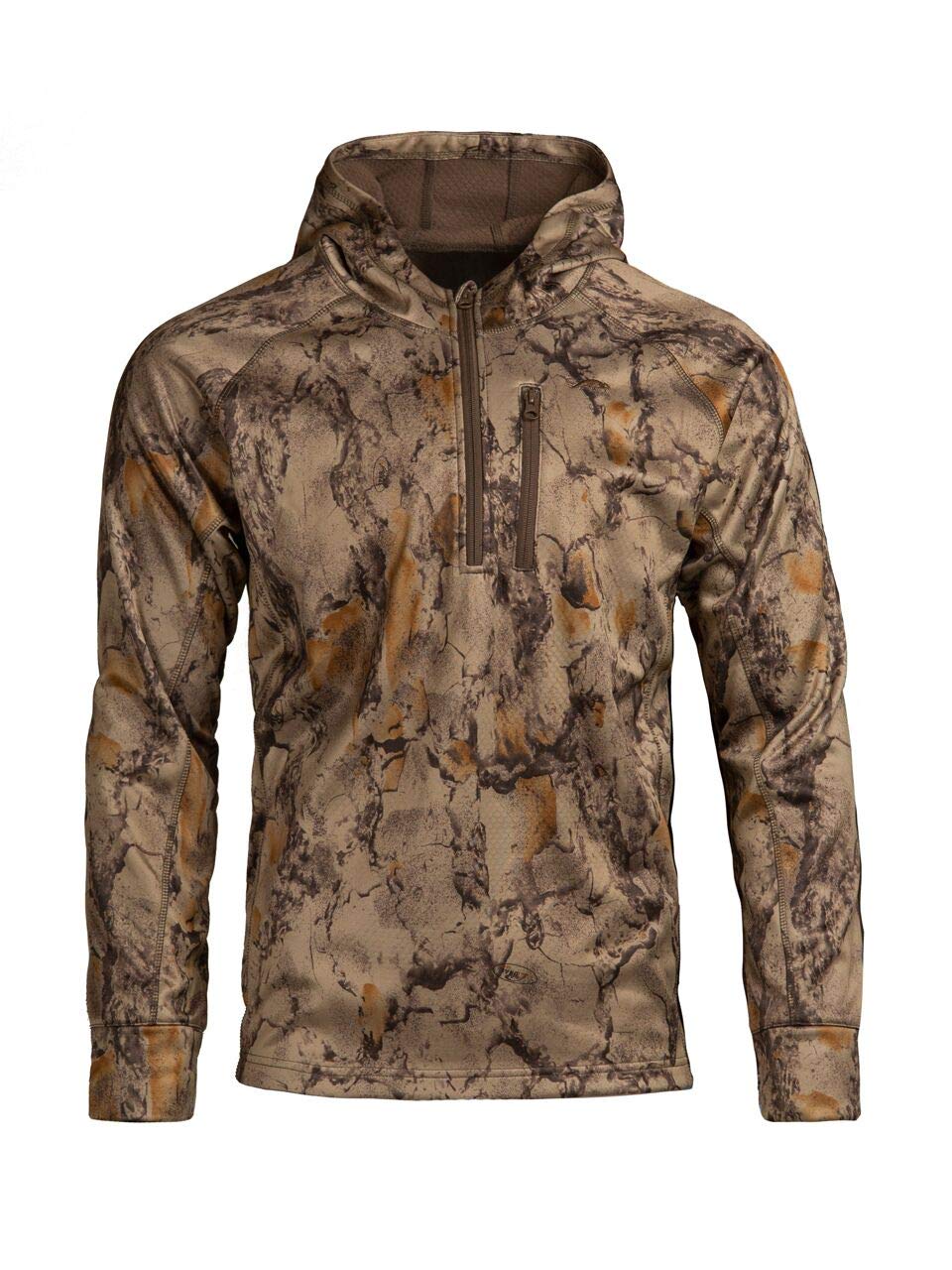 Natural Full Draw 1/4 Zip Hoodie - Comfortable Pullover Sweatshirt for Men & Women | Perfect for Outdoor Activities, Casual Wear & Gym