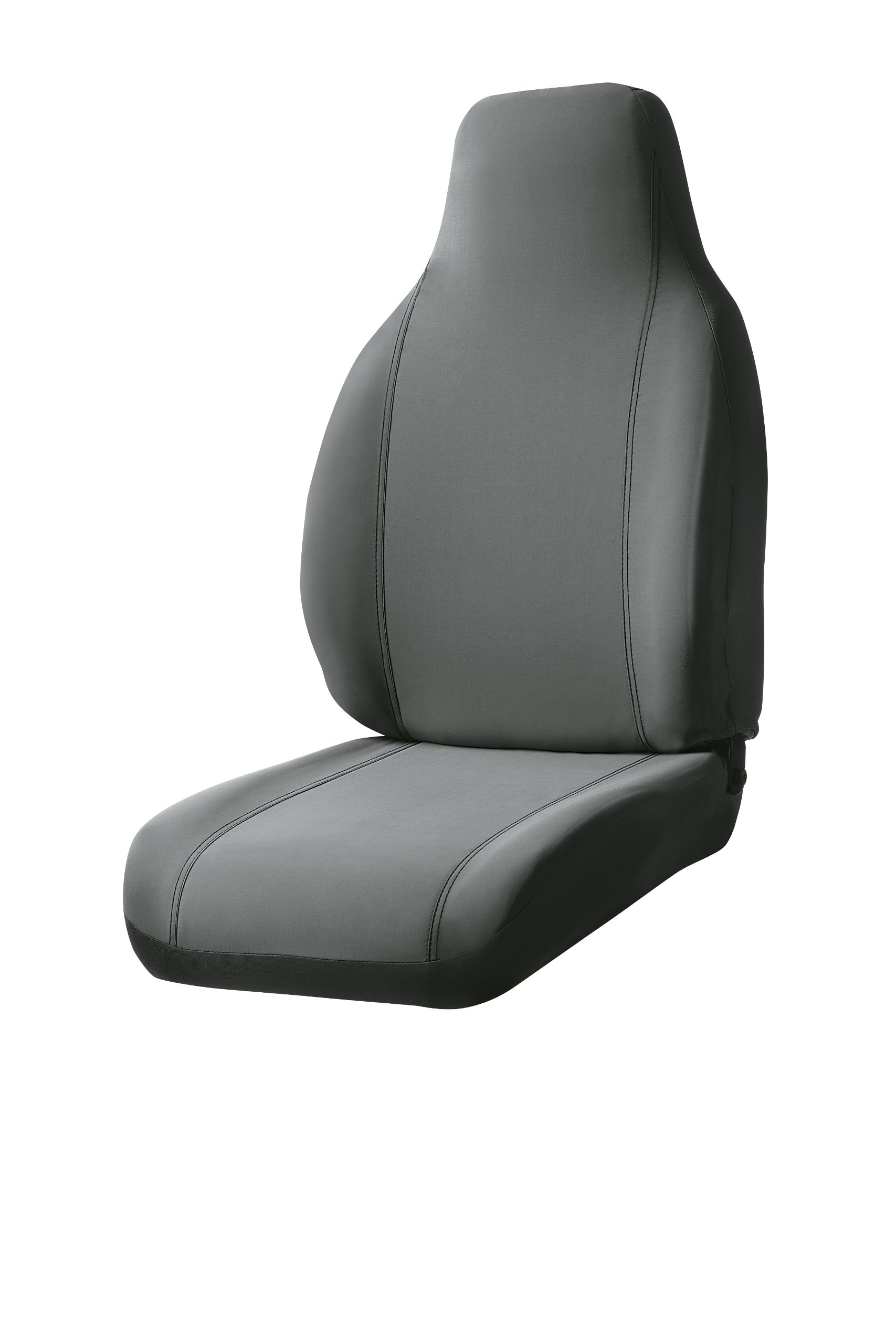 Fia SP87-22 Gray Custom Fit Front Seat Cover Bench Seat - Durable Poly-Cotton Blend for Cars, Trucks & SUVs - Perfect for Road Trips, Daily Commute & Pet Protection