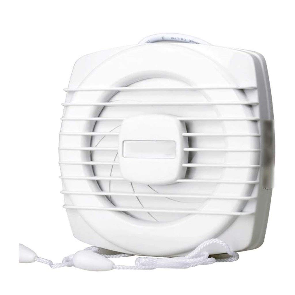 6 Inch High-Power Reversible Wall Mounted Ventilation Fan - Strong Exhaust Airflow for Home, Garage & Bathroom - Durable Glass Design for Kitchen, Greenhouse & Workshop Ventilation