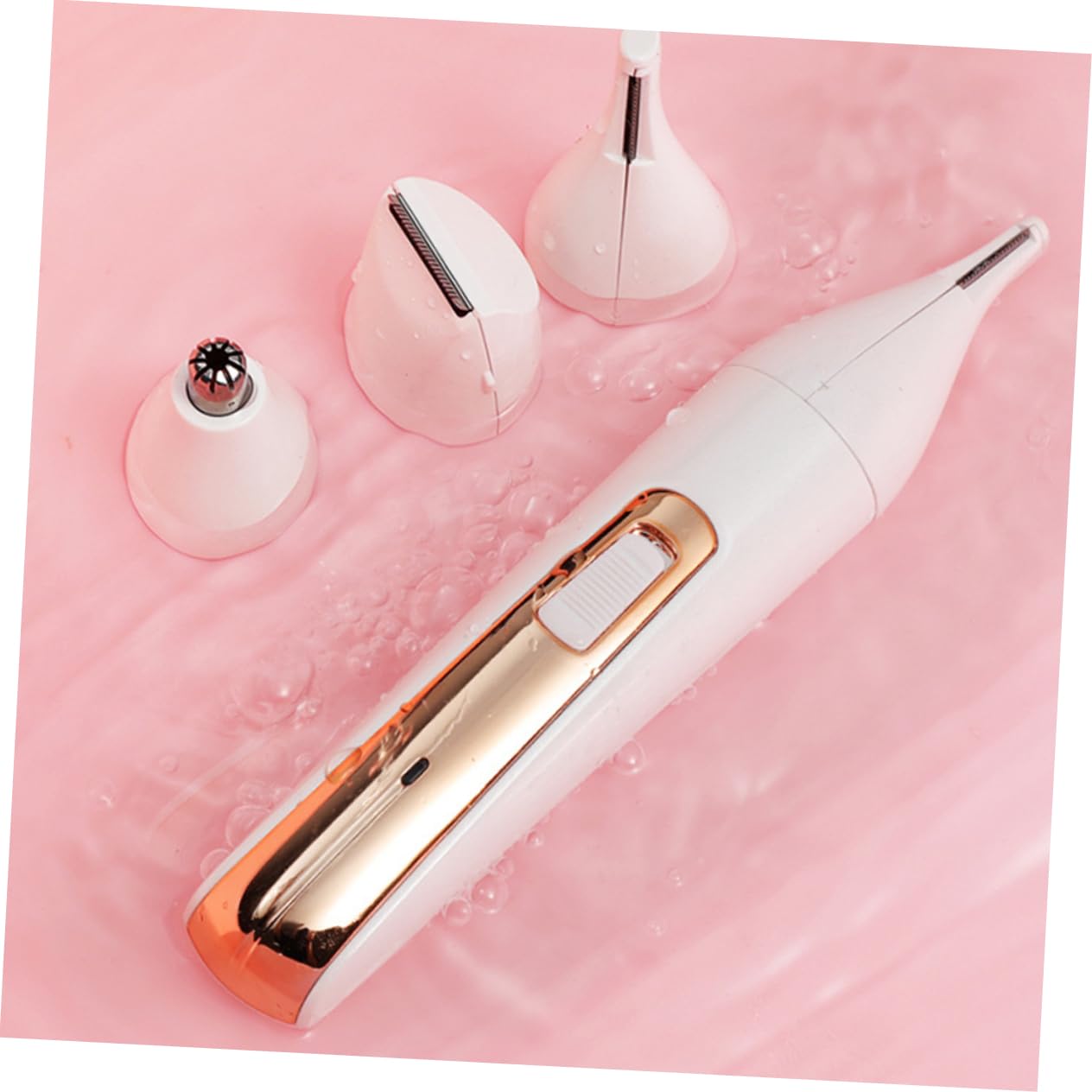 Electric Eyebrow Trimmer & Facial Hair Remover for Women - Rechargeable Eyebrow Shaper, Painless Hair Removal Device with Inflatable Headband - Perfect for Eyebrow Grooming, Upper Lip & Facial Hair Removal at Home