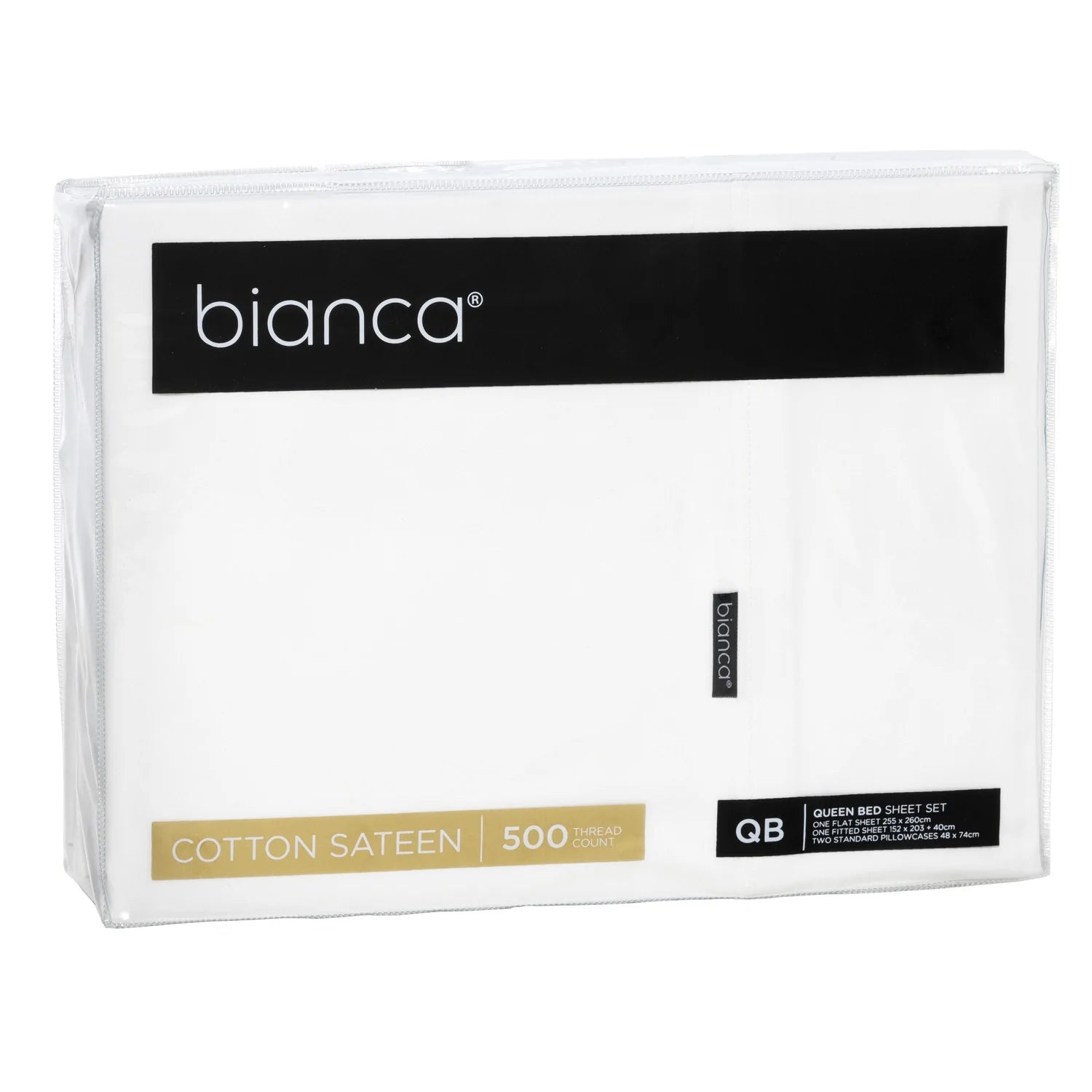 Kingston 500TC Premium Cotton Sateen Sheet Set - White by Bianca | Luxury Bedding for Hotels, Guest Rooms & Master Bedrooms