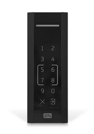 2N Access Unit M Basic - Black Access Control Reader for Secure Entry | 2N Telecommunications | Ideal for Offices, Apartments & Gated Communities