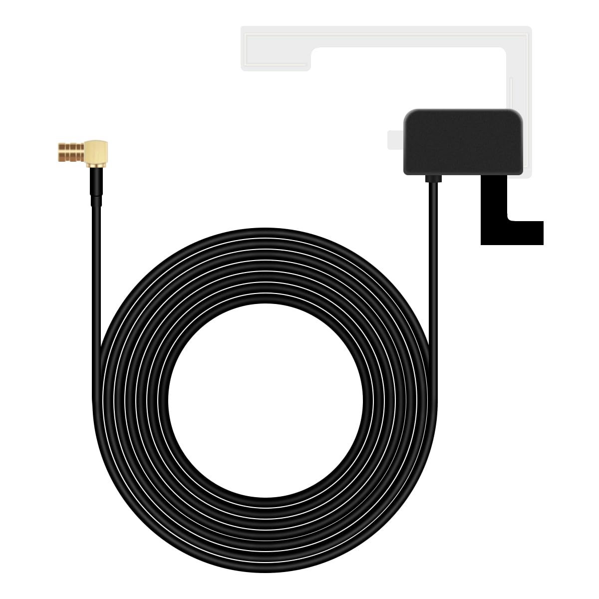 DAB+ Car Radio Antenna with 3m Cable & Glass Mount - Compatible with Pioneer, Clarion, JVC, Kenwood, Alpine - Perfect for Car Stereo & Digital Radio Reception