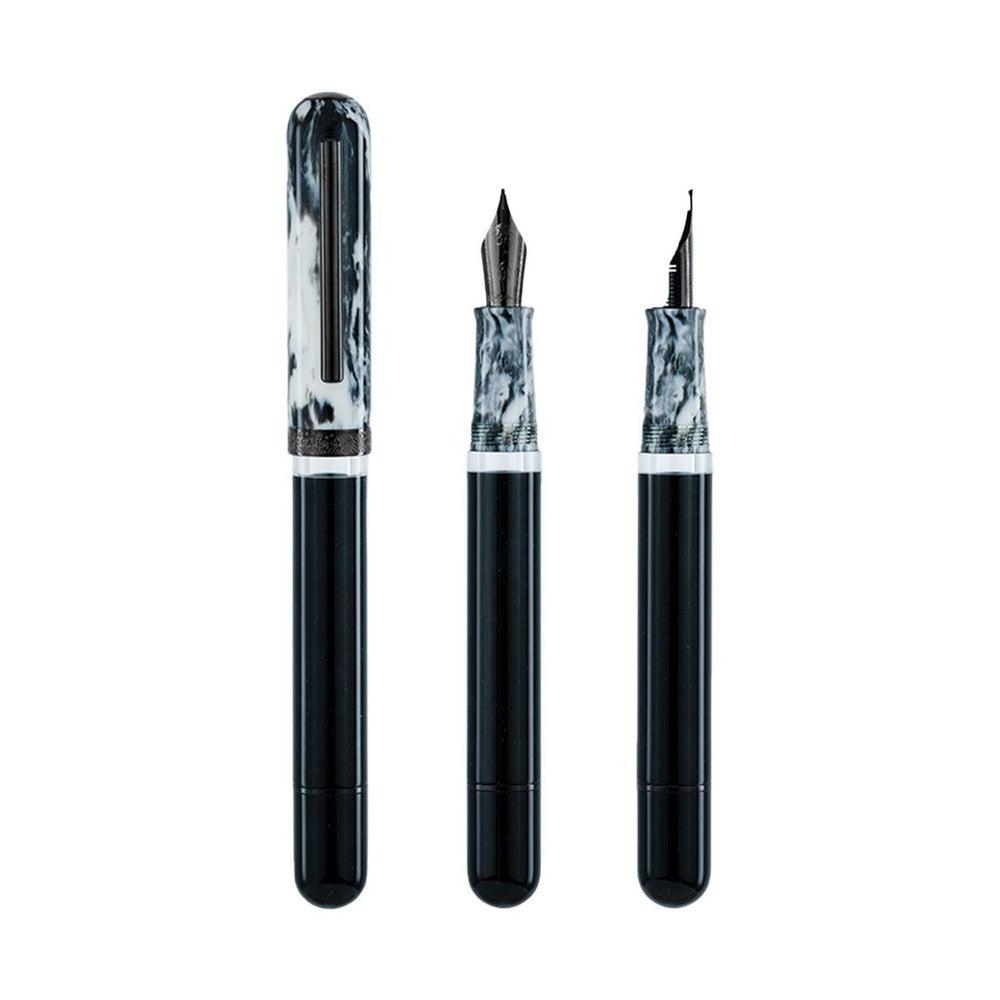 Nahvalur (Narwhal) Voyage Cookies and Cream Fountain Pen - Premium Writing Instrument for Calligraphy, Journaling & Gift Giving