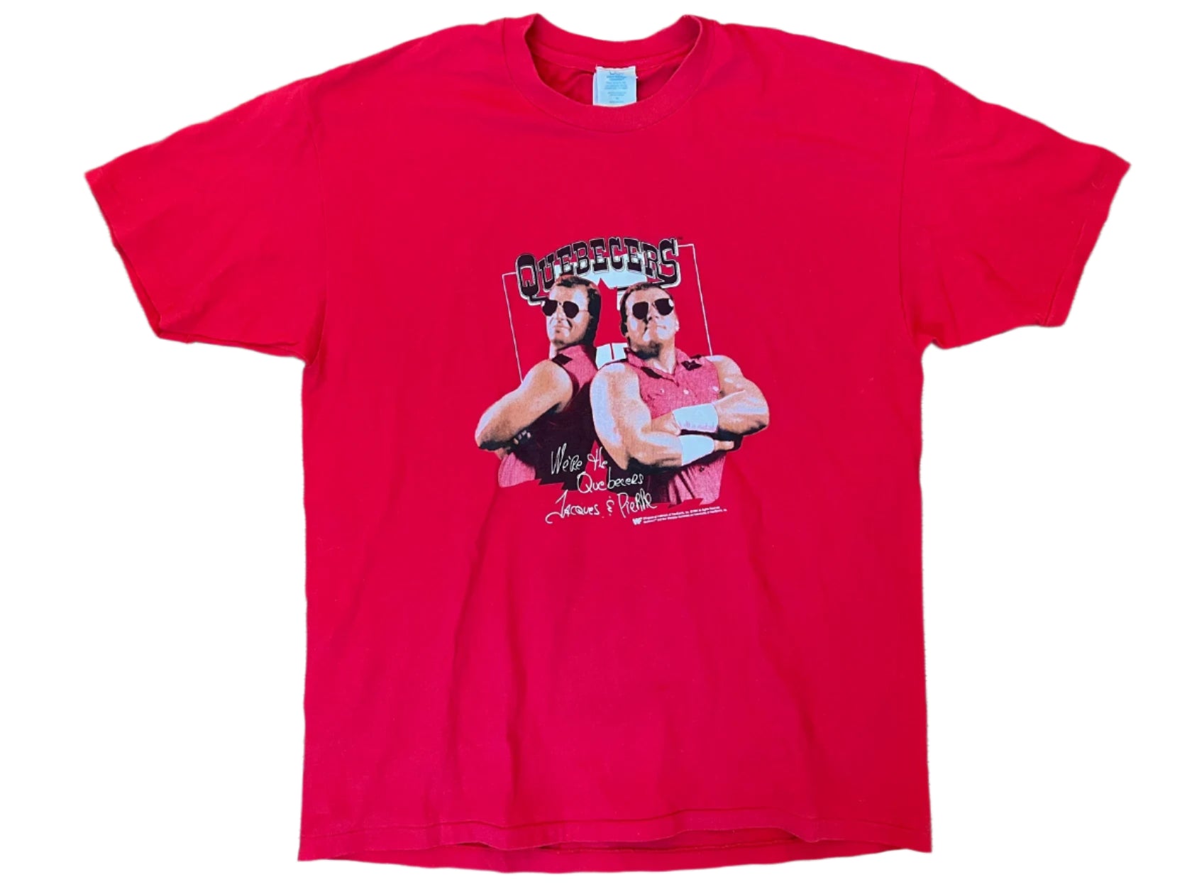 Vintage 1994 WWF Quebecers Wrestling T-Shirt - Retro Wrestling Fan Merchandise - Perfect for WWE Collectors & 90s Nostalgia Fans