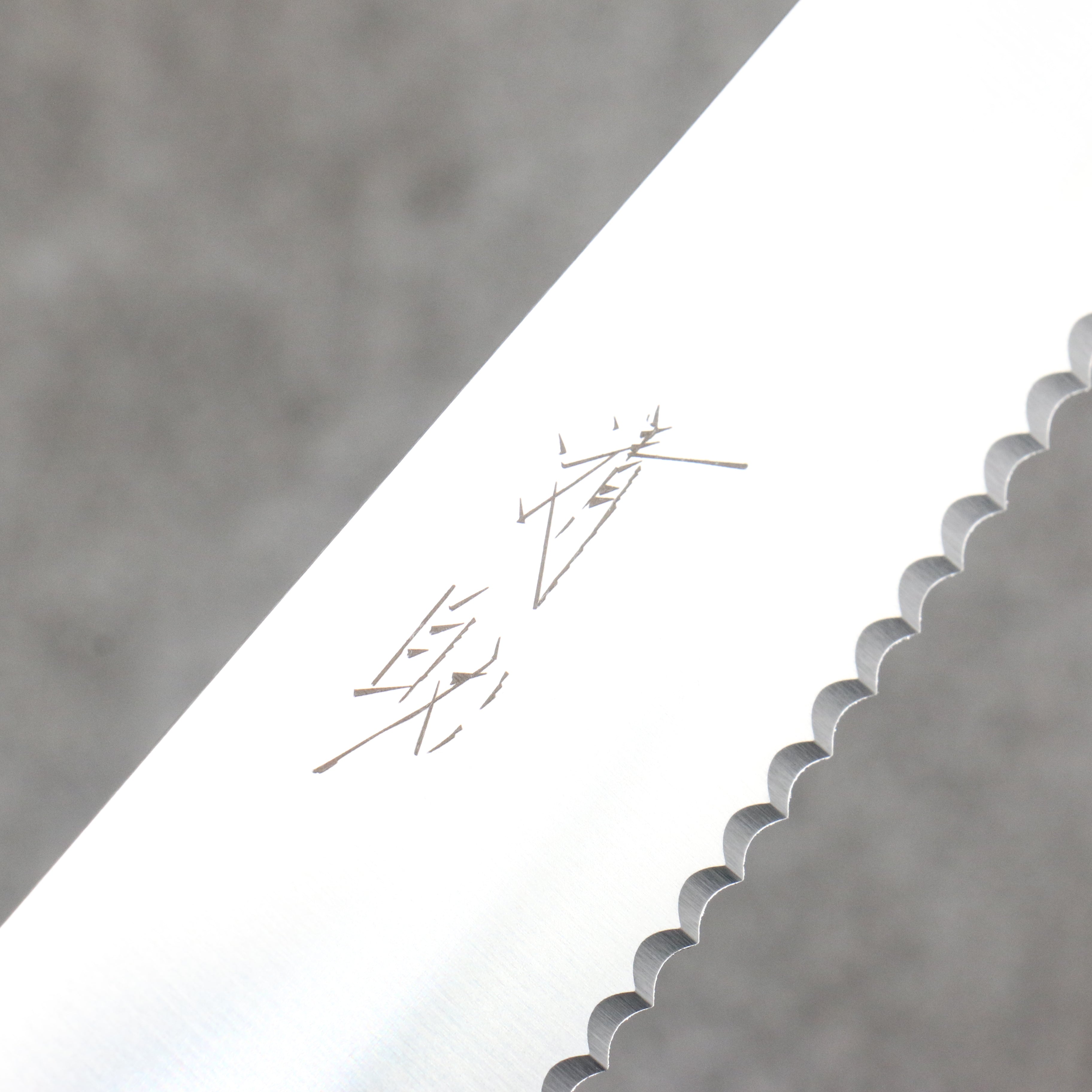 Seisuke 240mm Stainless Steel Bread Knife with Ebony Wood Handle - Perfect for Slicing Bread, Cakes, and Pastries at Home or Bakery
