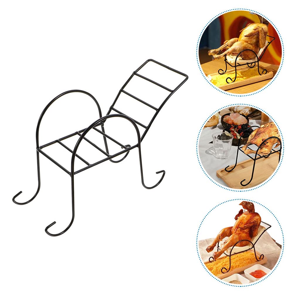 Happyyami Stainless Steel Chicken Roaster Stand - Grilled Chicken Rack for Oven, Air Fryer & BBQ - Perfect for Rotisserie Chicken, Turkey & Meat Roasting - Great for Backyard Cookouts, Family Dinners & Holiday Feasts