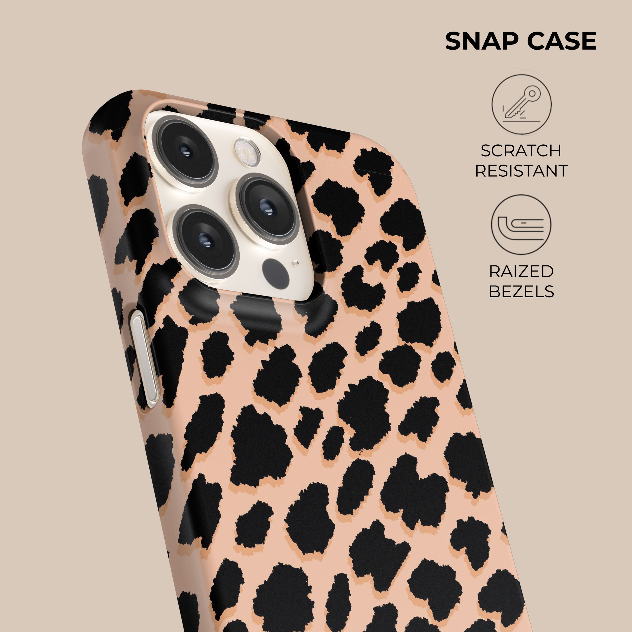 Pink Leopard Print Phone Case for iPhone 15 14 13 12 Pro Max - Cute Girly Protective Cover with Shockproof Bumper - Perfect for Everyday Use, Work, and Travel