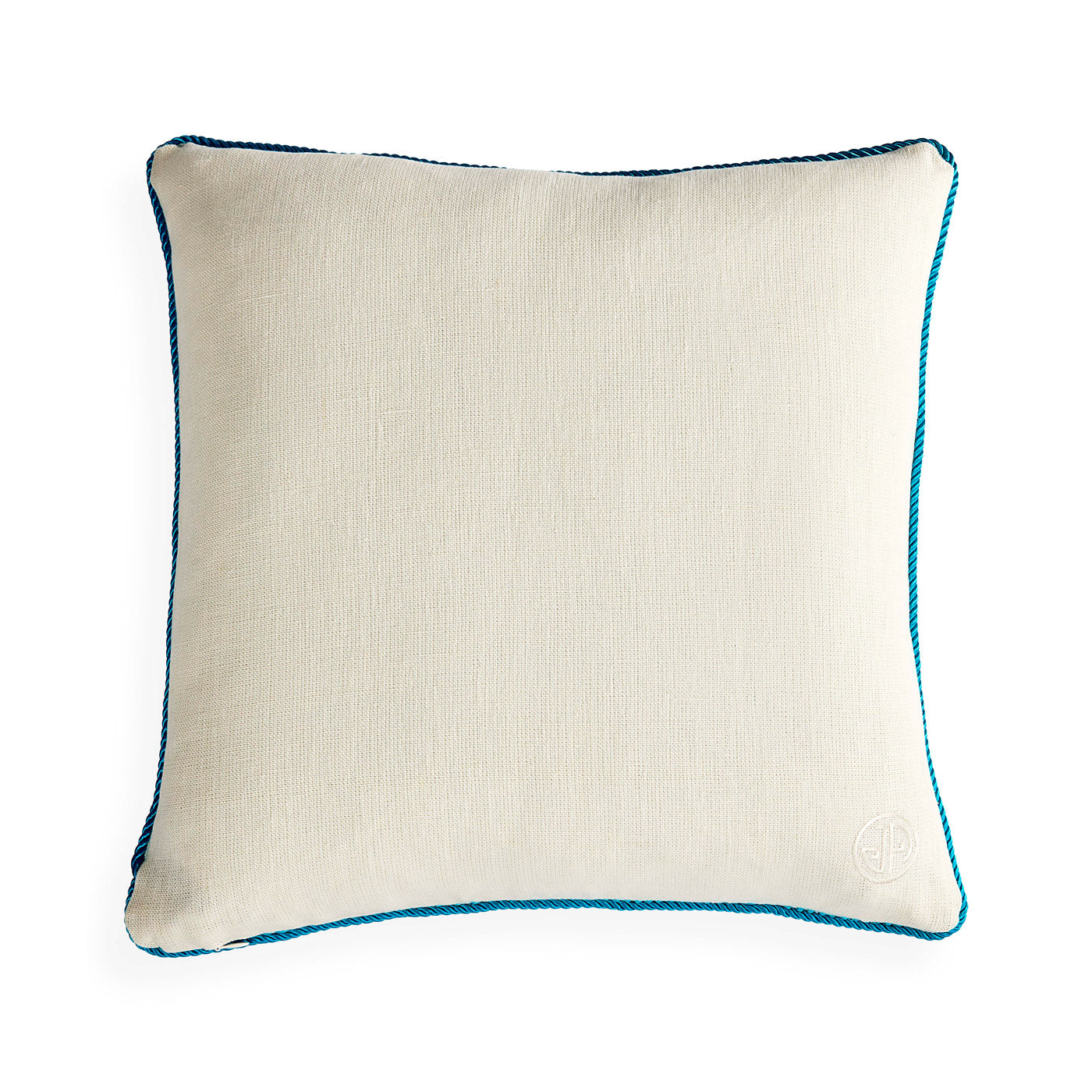 Pompidou Aqua Half Circles Pillow - Stylish Decorative Throw Pillow for Sofa, Bed & Home Decor - Perfect for Living Room, Nursery & Boho Chic Interiors