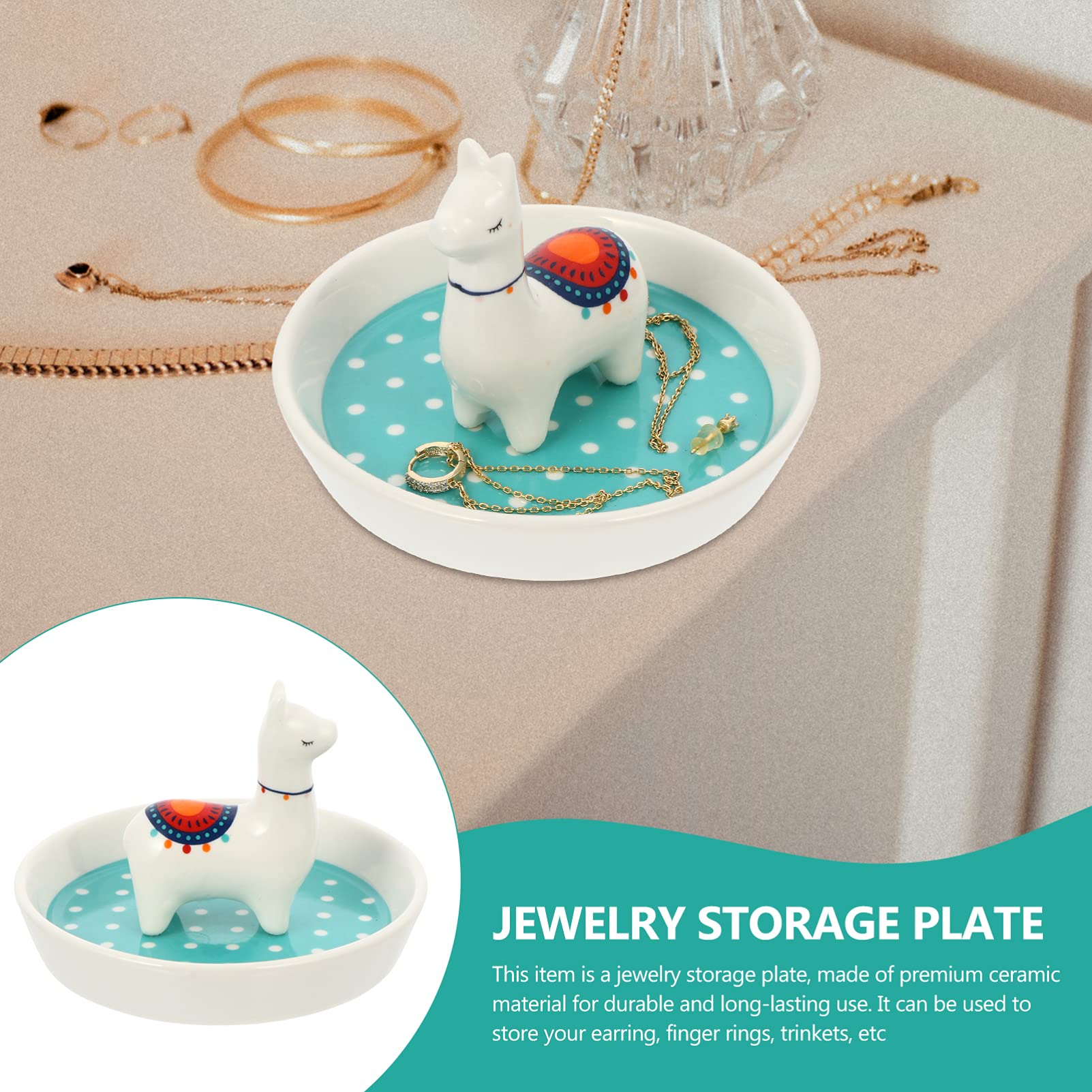 ARTIBETTER Ceramic Jewelry Storage Box - Elegant Jewelry Organizer for Rings, Necklaces & Earrings | Perfect for Travel, Home & Gift Giving