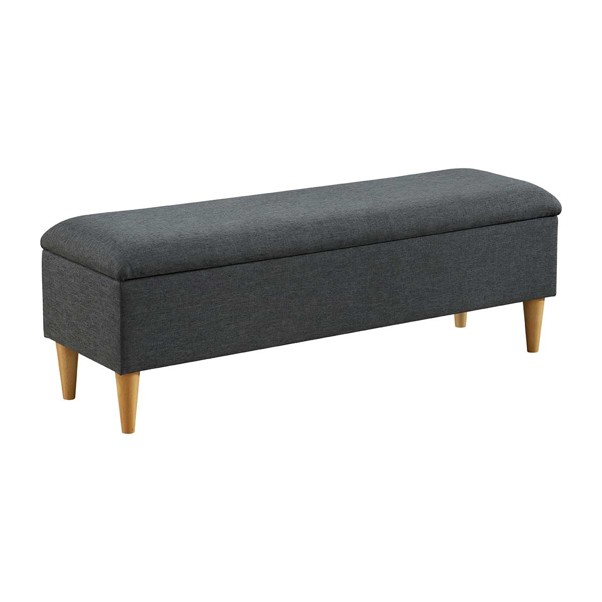 Charlotte Fabric Storage Bench - Stylish & Functional Entryway Seat with Hidden Storage | Perfect for Living Room, Bedroom, or Hallway Organization