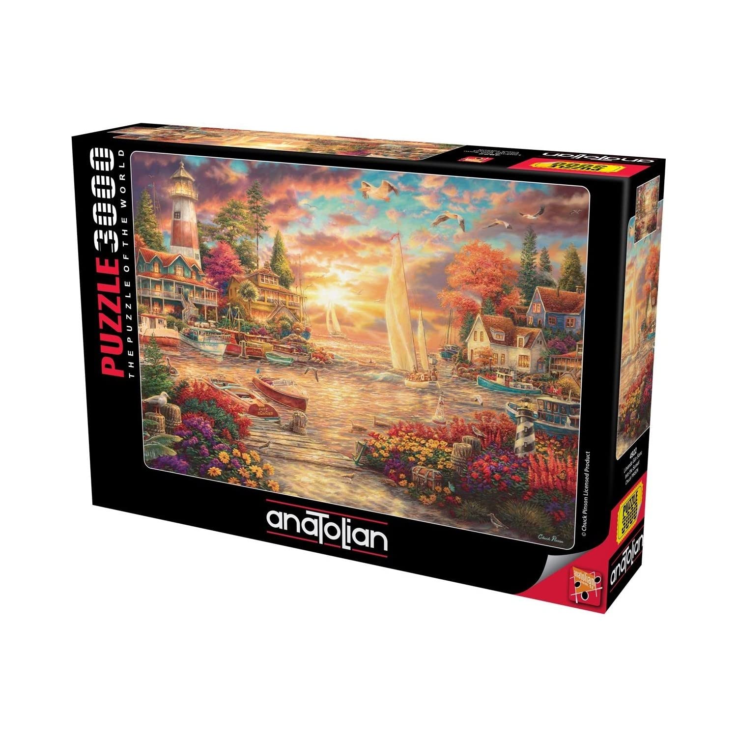 Anatolian Puzzle - Into the Sunset, 3000 Piece Jigsaw Puzzle for Adults, Challenging Landscape Art #4922 | Perfect for Family Game Night & Home Decor